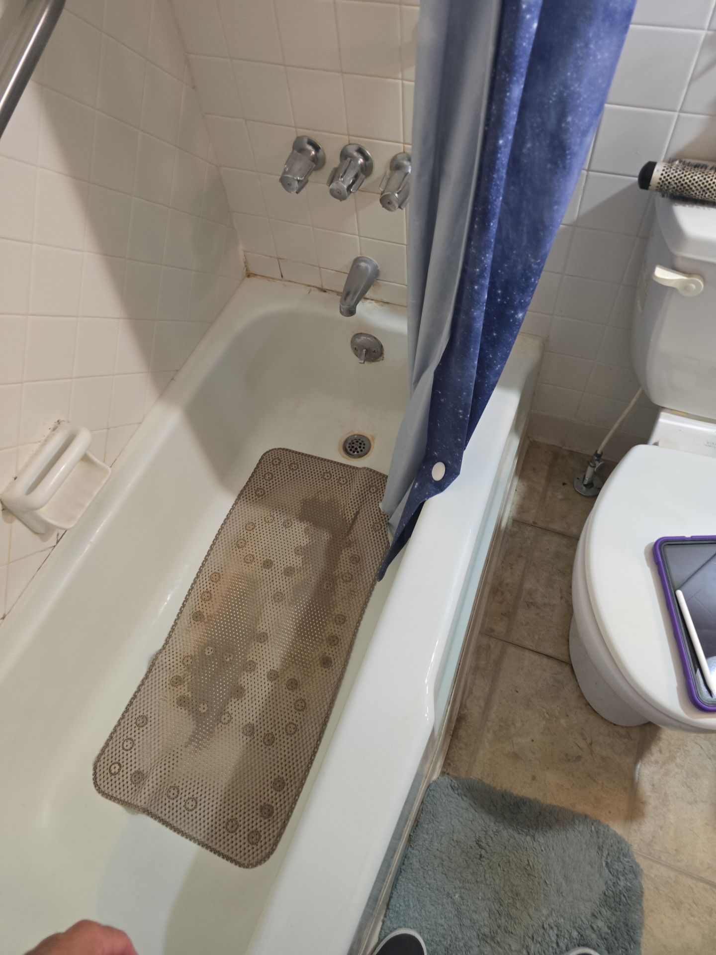 Tub to Shower , flooring, and countertop by The Shower Company