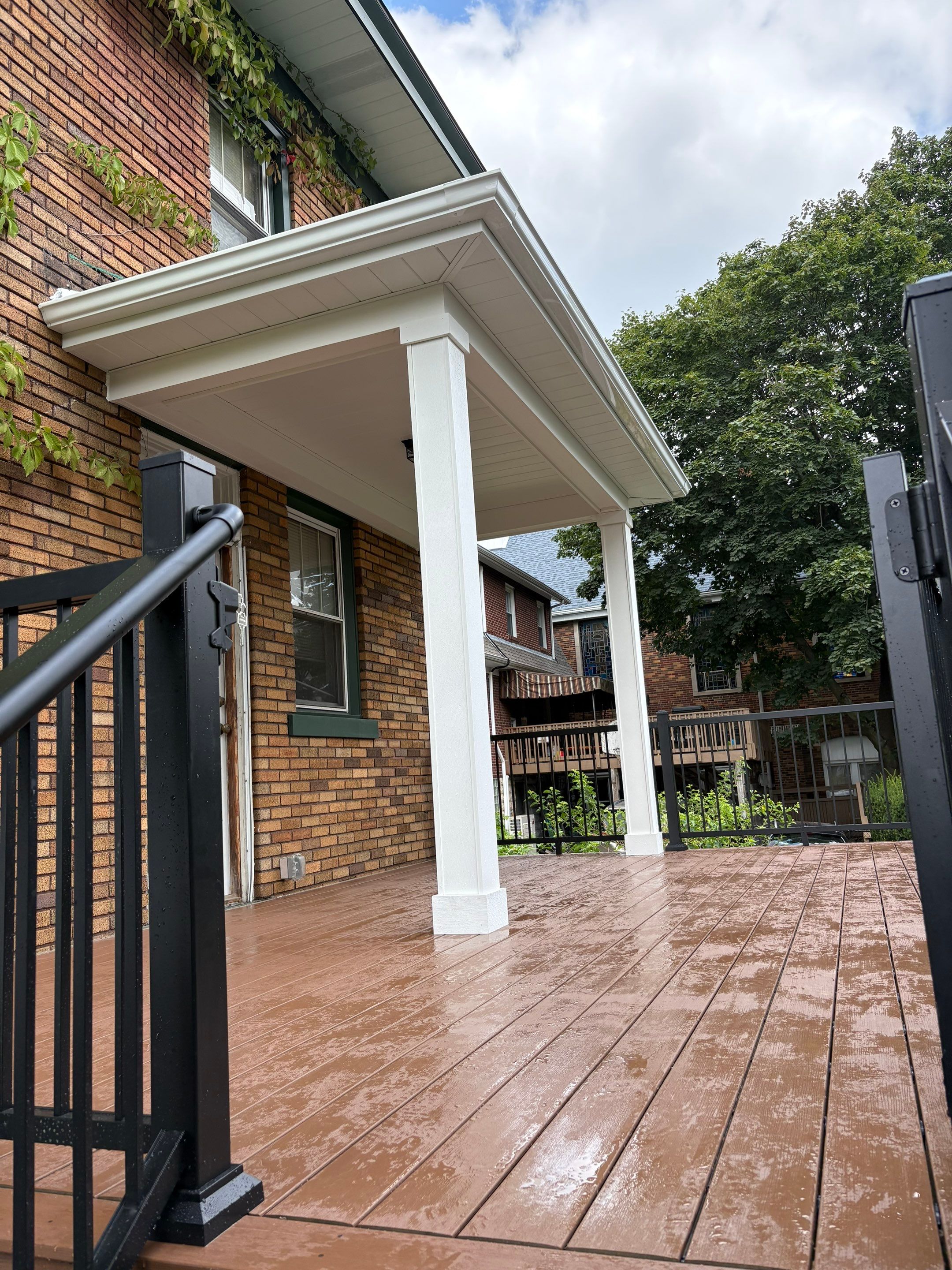 Deck and Roof build  by Cousins Roofing Siding & Decks