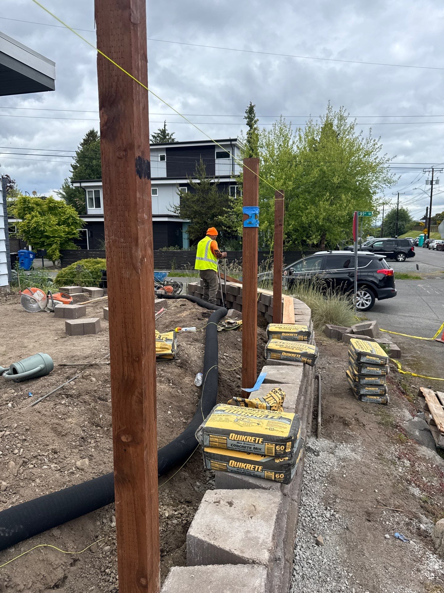 Retaining Wall & Fence Installation  by Jireh Asphalt & Concrete Inc 