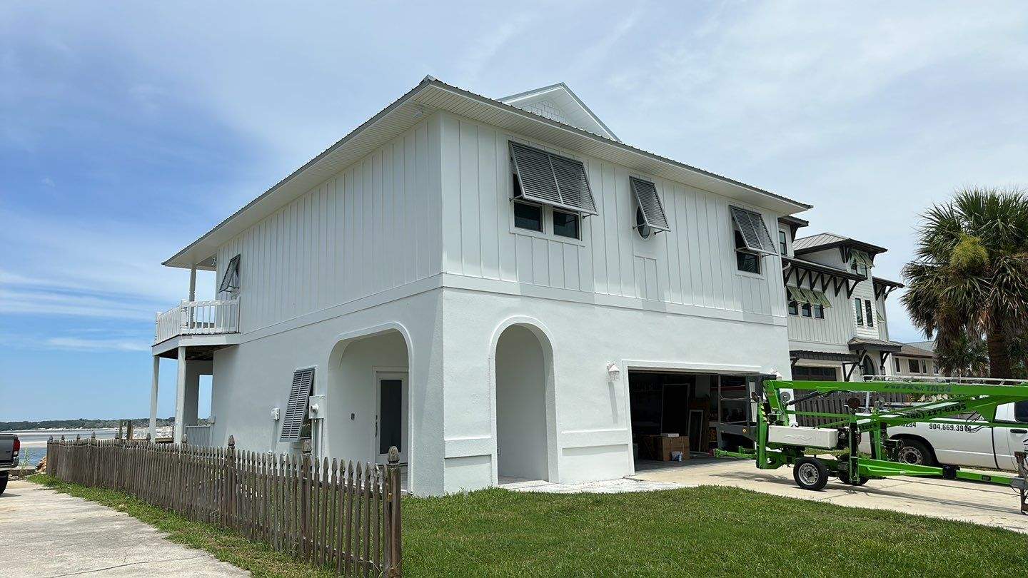 Bahama Shutters in Traffic Gray A by Smart Guard Shutters
