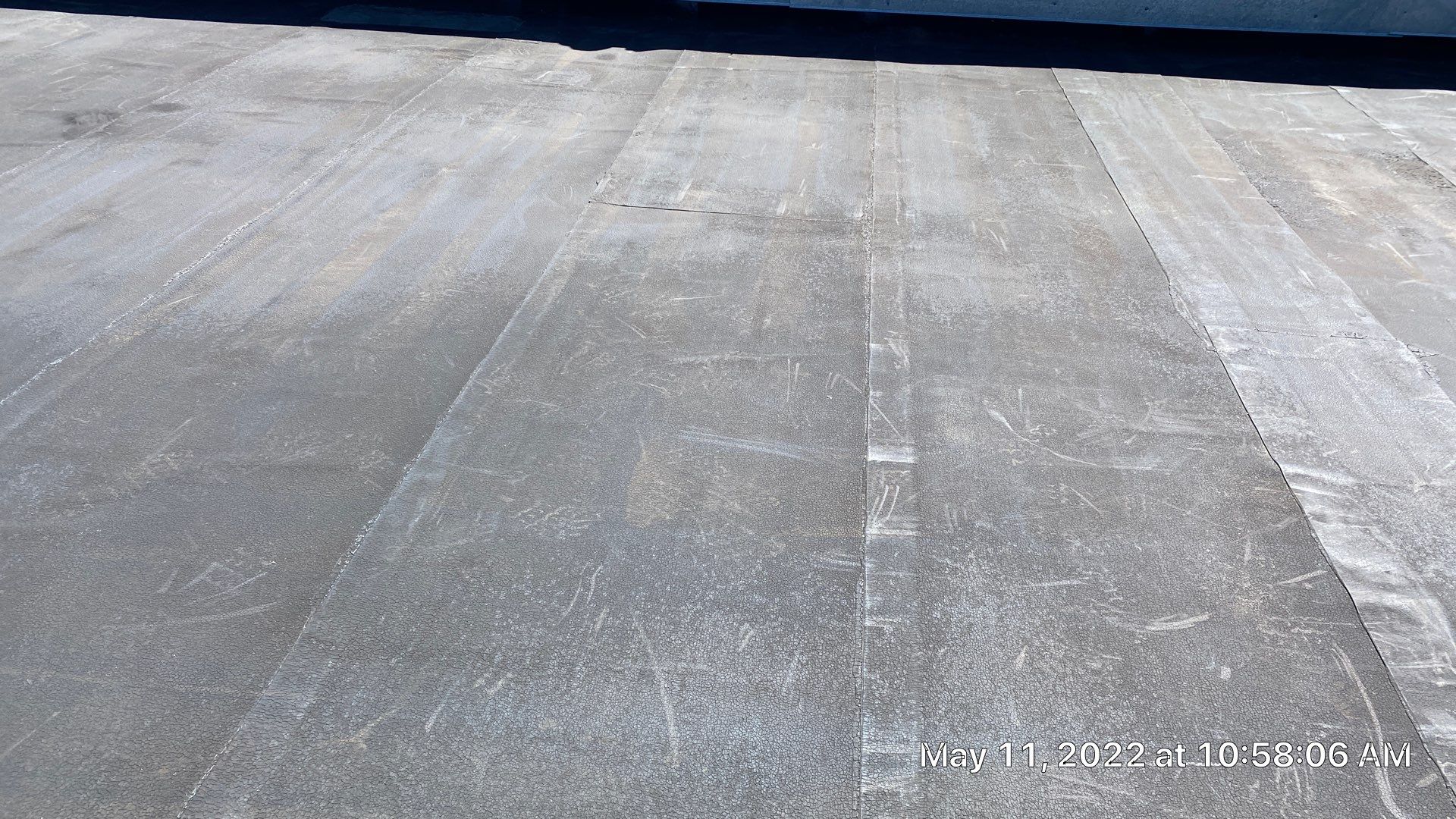 Commercial Roof Coating using Fiberseal basecoat and Silicon Topcoat by Just In Time Roofing and Restoration
