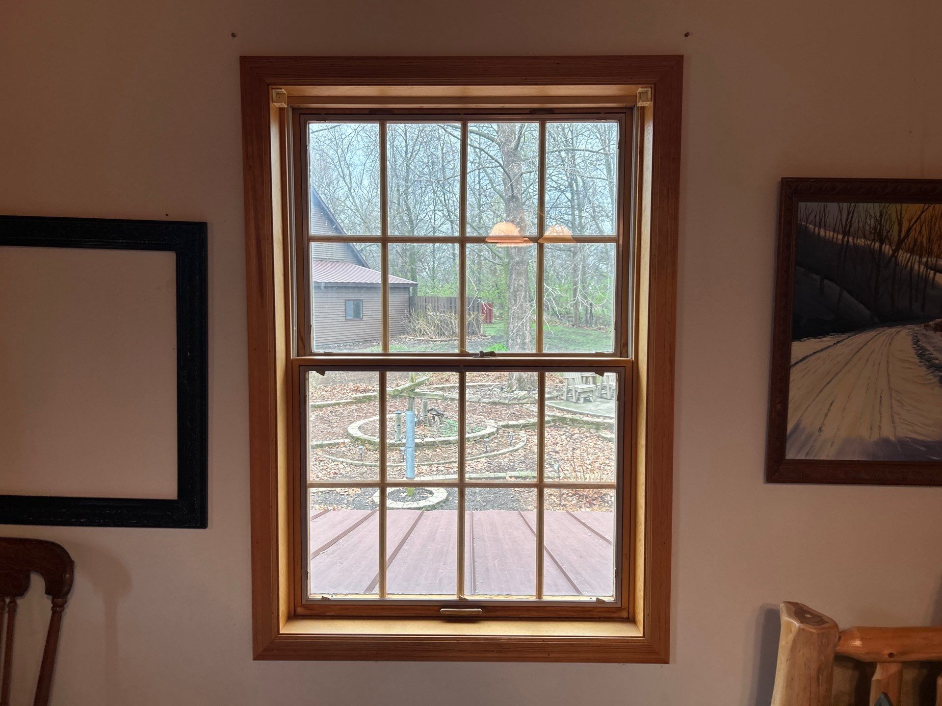 Pella Window installation using Pella Lifestyle wood/Aluminum window by United Windows and Siding LLC