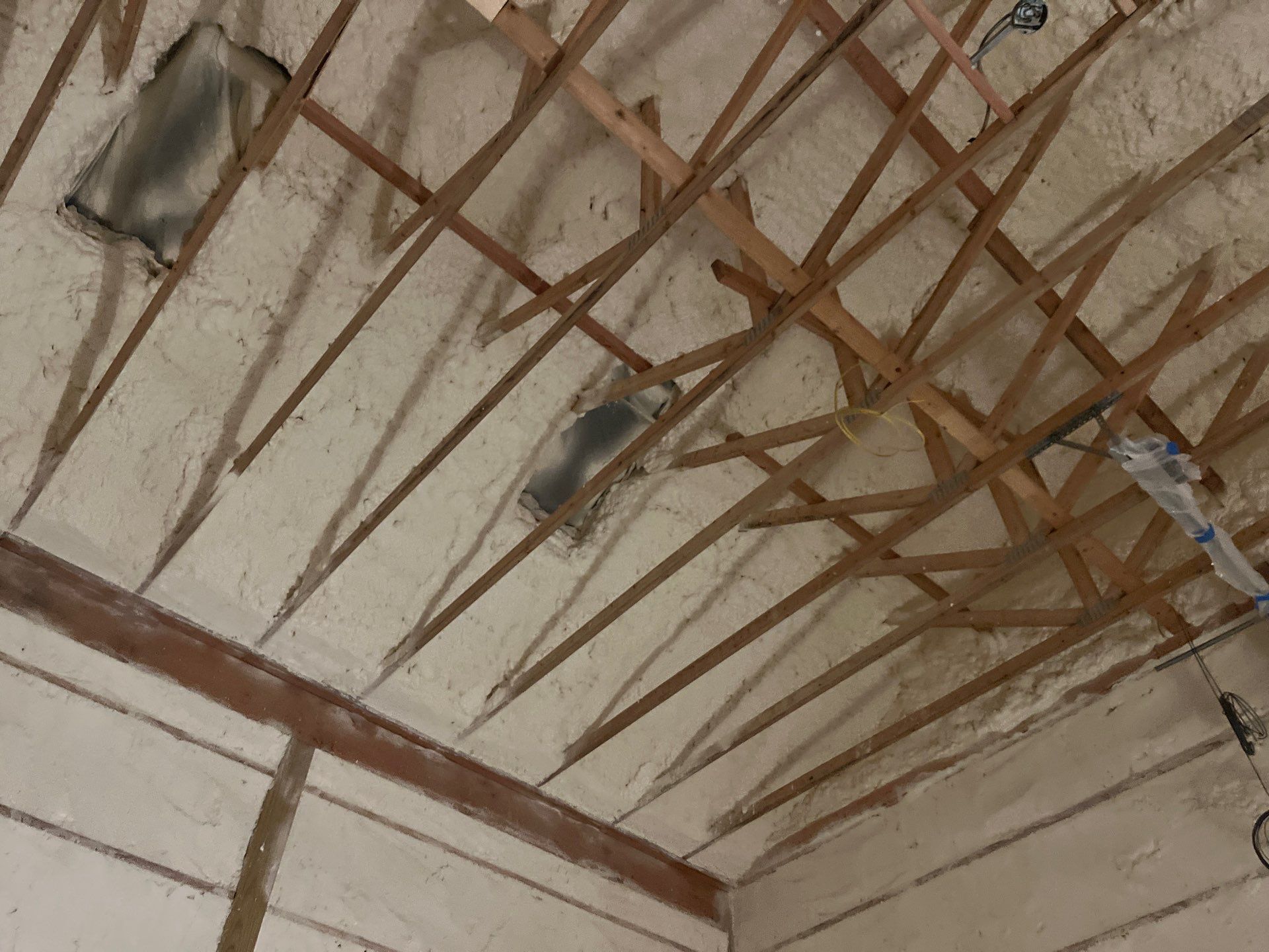Open Cell Spray Foam to a Pole Barn by NYS Foam & Energy