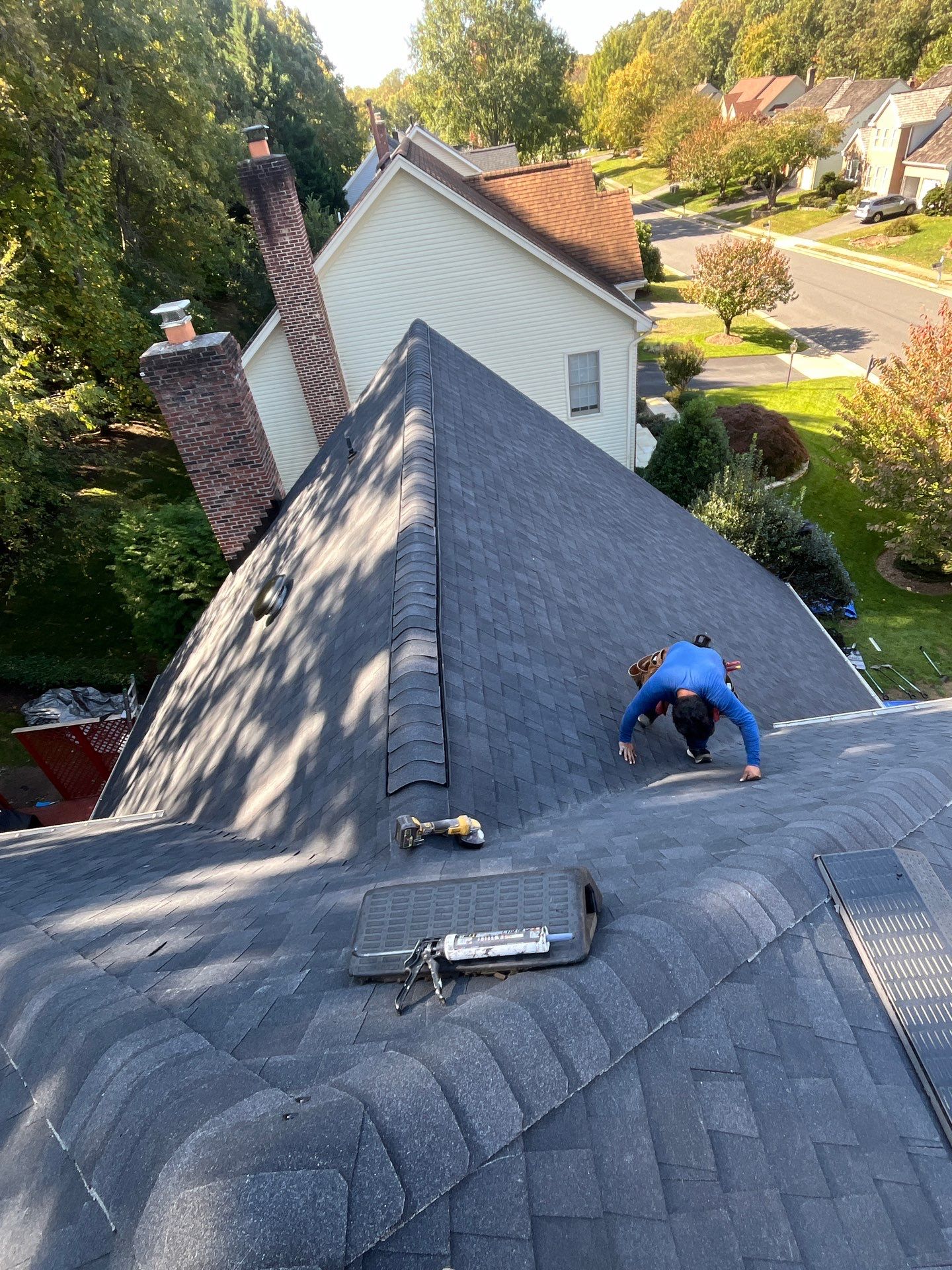 Burke: Residential Roof Replacement with CertainTeed Landmark Pro Designer Shingles in Max Def Charcoal Black by RM Banning, Inc.