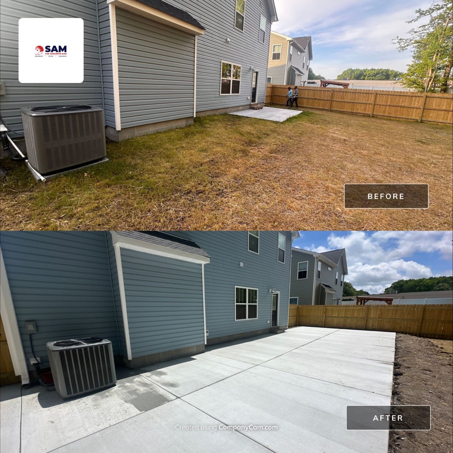 Project in Virginia Beach by Sam The Concrete Man Virginia Beach