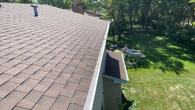 Turtle Shell gutter protection installation in Naperville, IL 60540, photograph 26