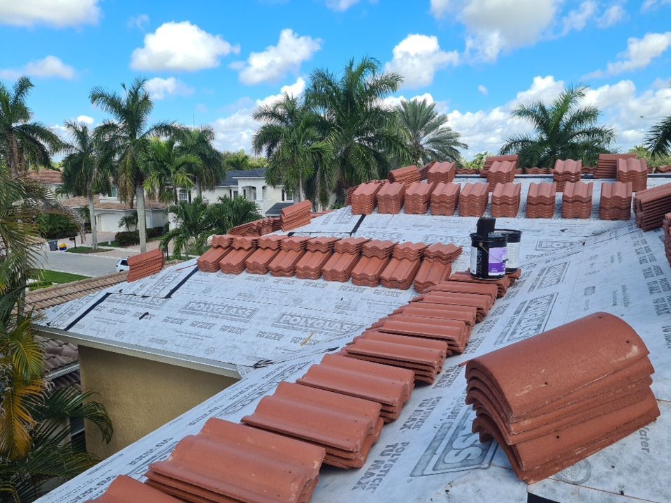 Residential Roofing Installation using Eagle Roofing Tile by BLUES BROTHERS ROOFING