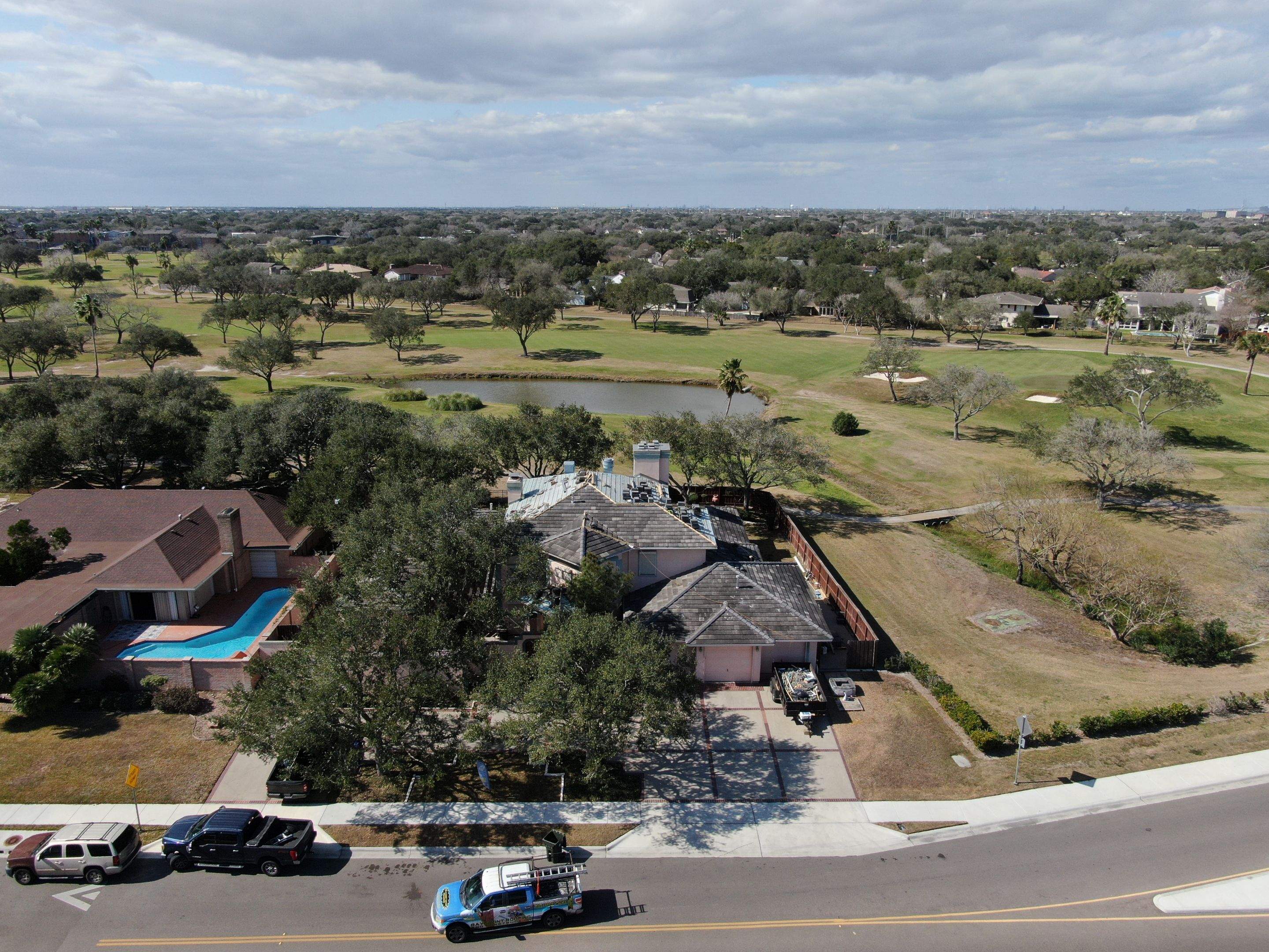 Golf Course Mansion on the Green, in the Heart Of Corpus Christi by Bayfront Roofing and Construction