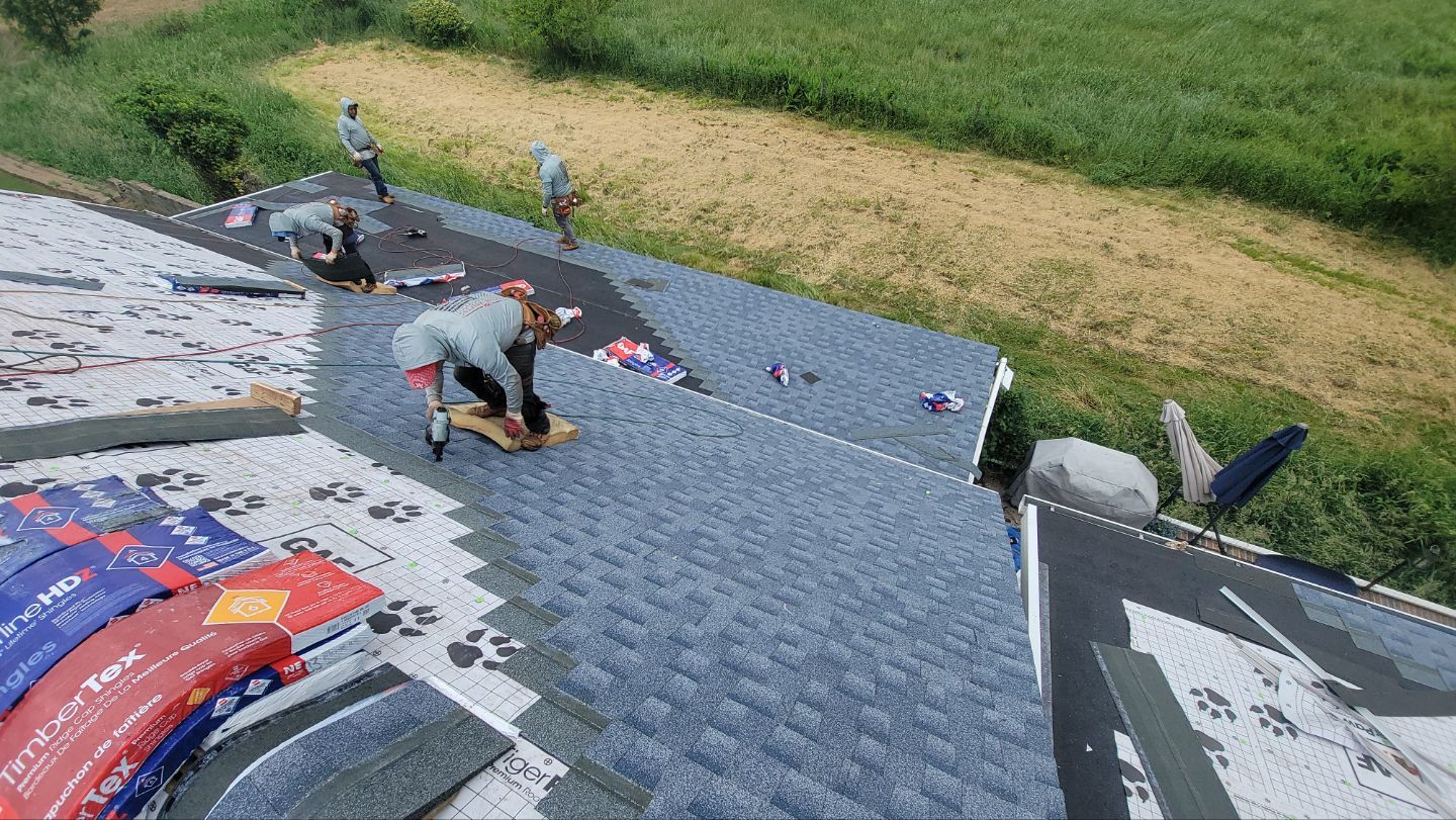 Biscayne Blue Architectural Shingle Install  by Teflon Roofing