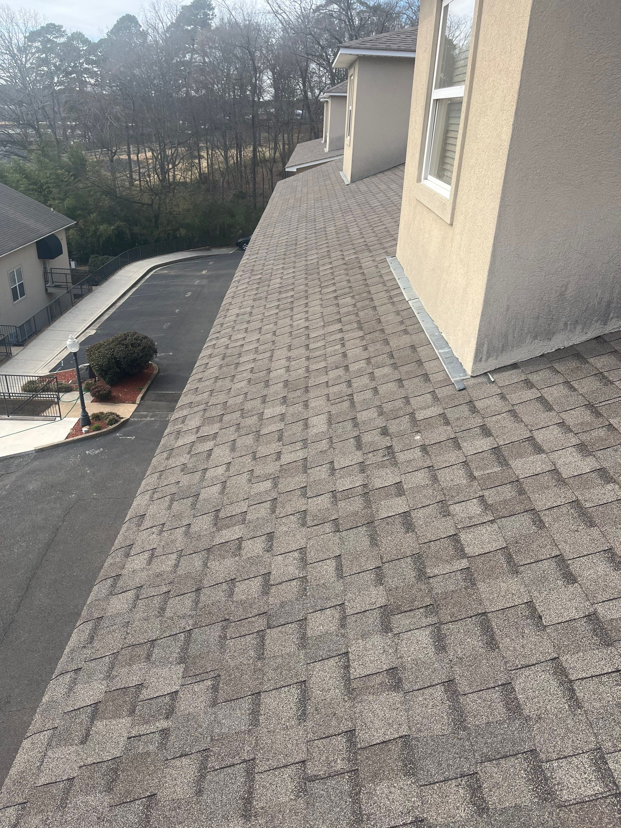 Multi-Unit Architectural Shingle Roof Replacement in Hot Springs Arkansas by Temple Roofing and Exteriors