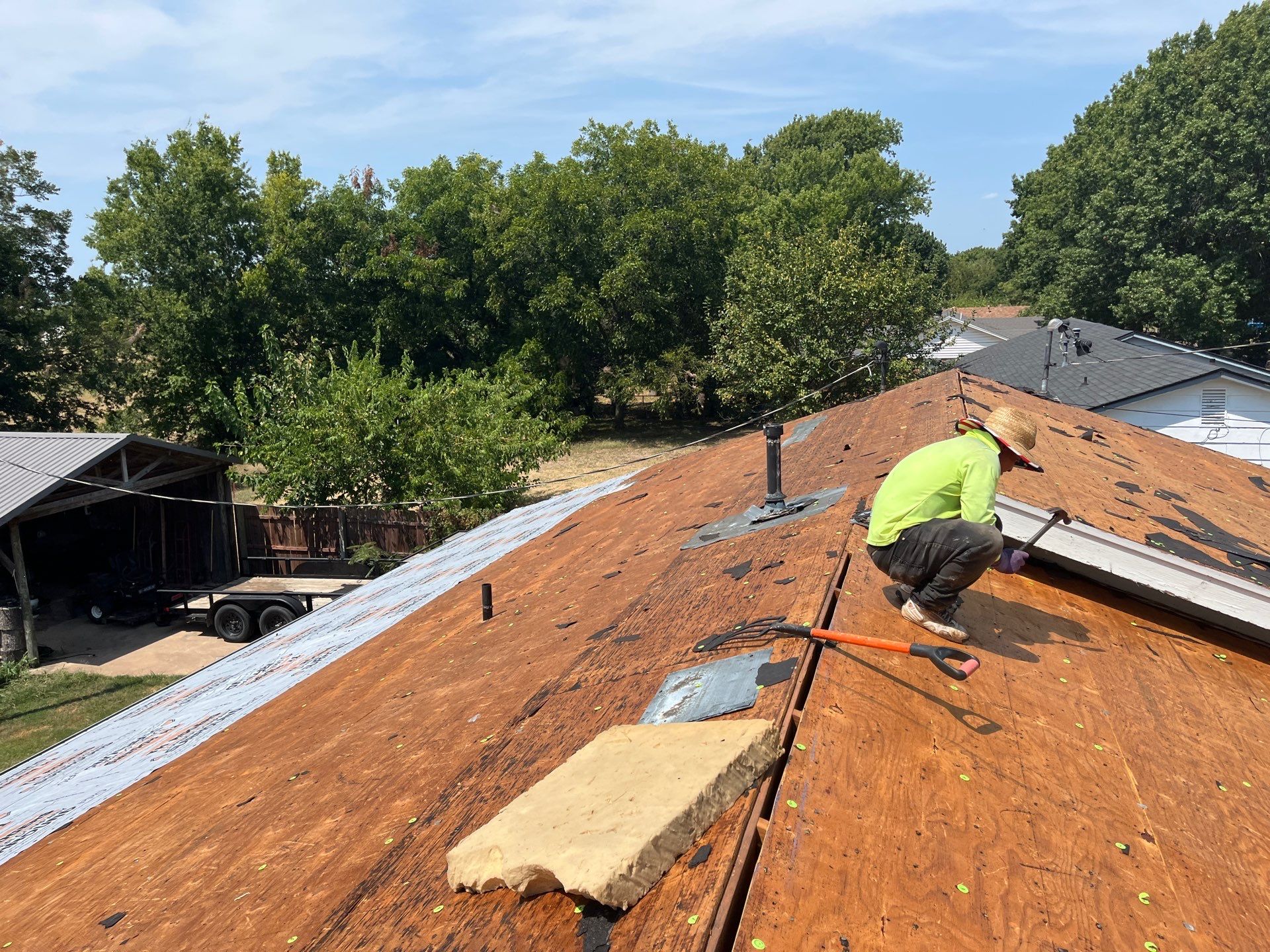 GAF Timberline Architectural Shingle Roof Replacement in Wynnewood by BANA Roofing and Solar Supply
