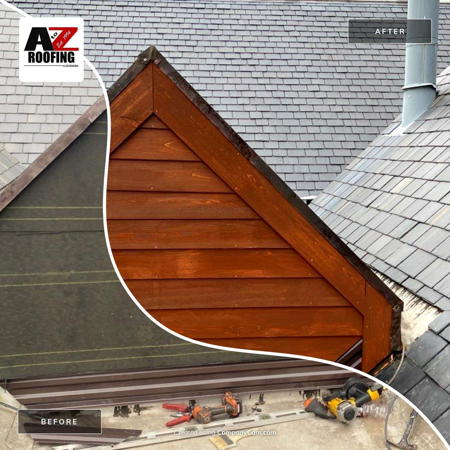 Residential Roofing Installation using North Country Slate - Unfading Black  by A to Z Roofing