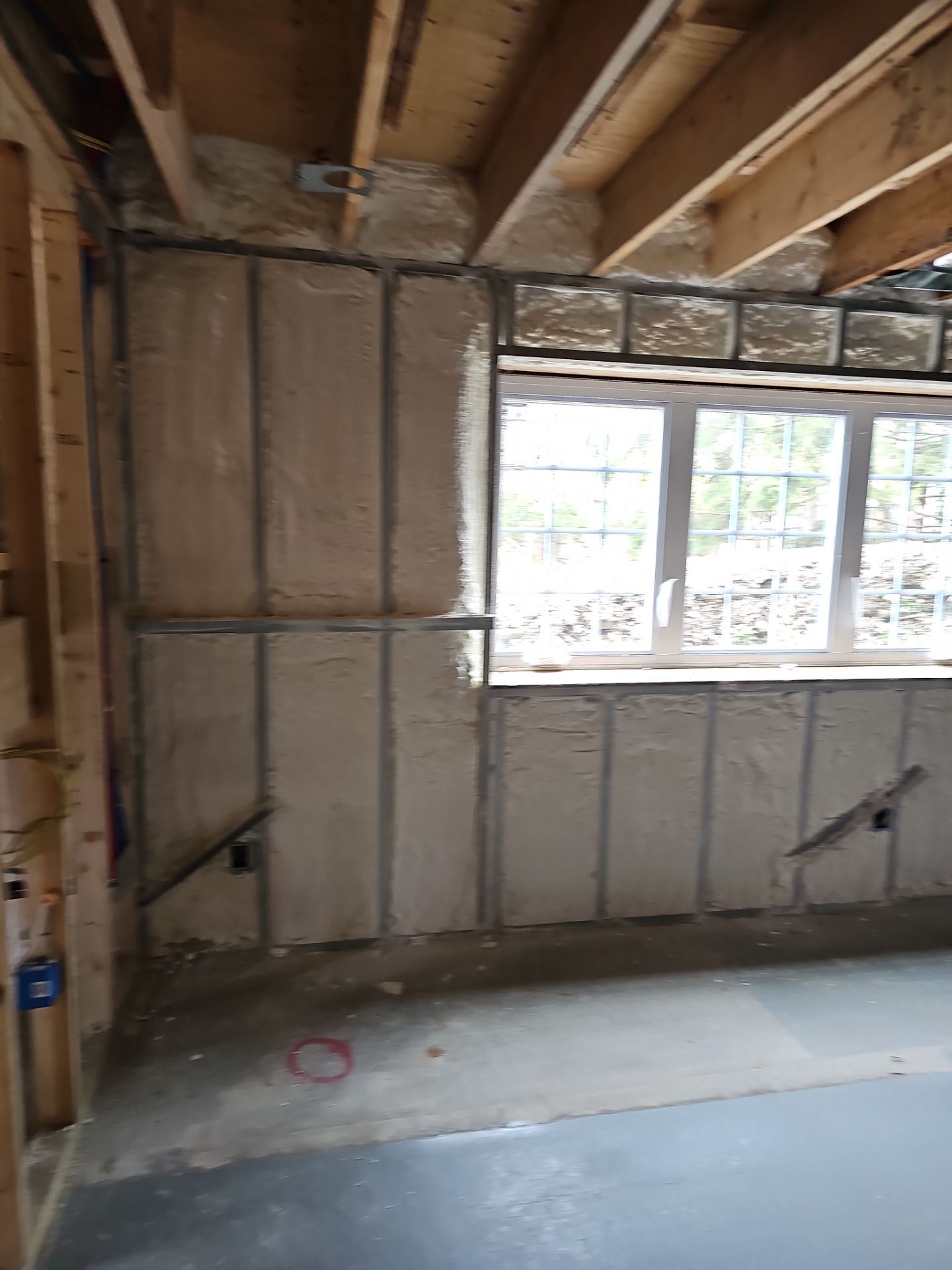 Basement Exterior Walls using Closed Cell Spray Foam by NYS Foam & Energy