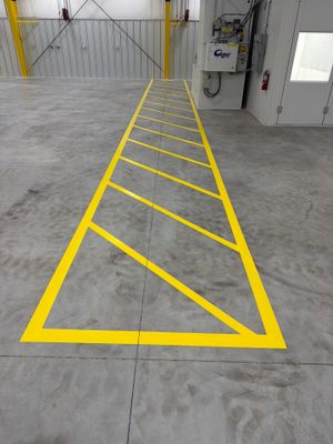 Industrial Epoxy Safety Marking and Hatch Layout in Spring Hill