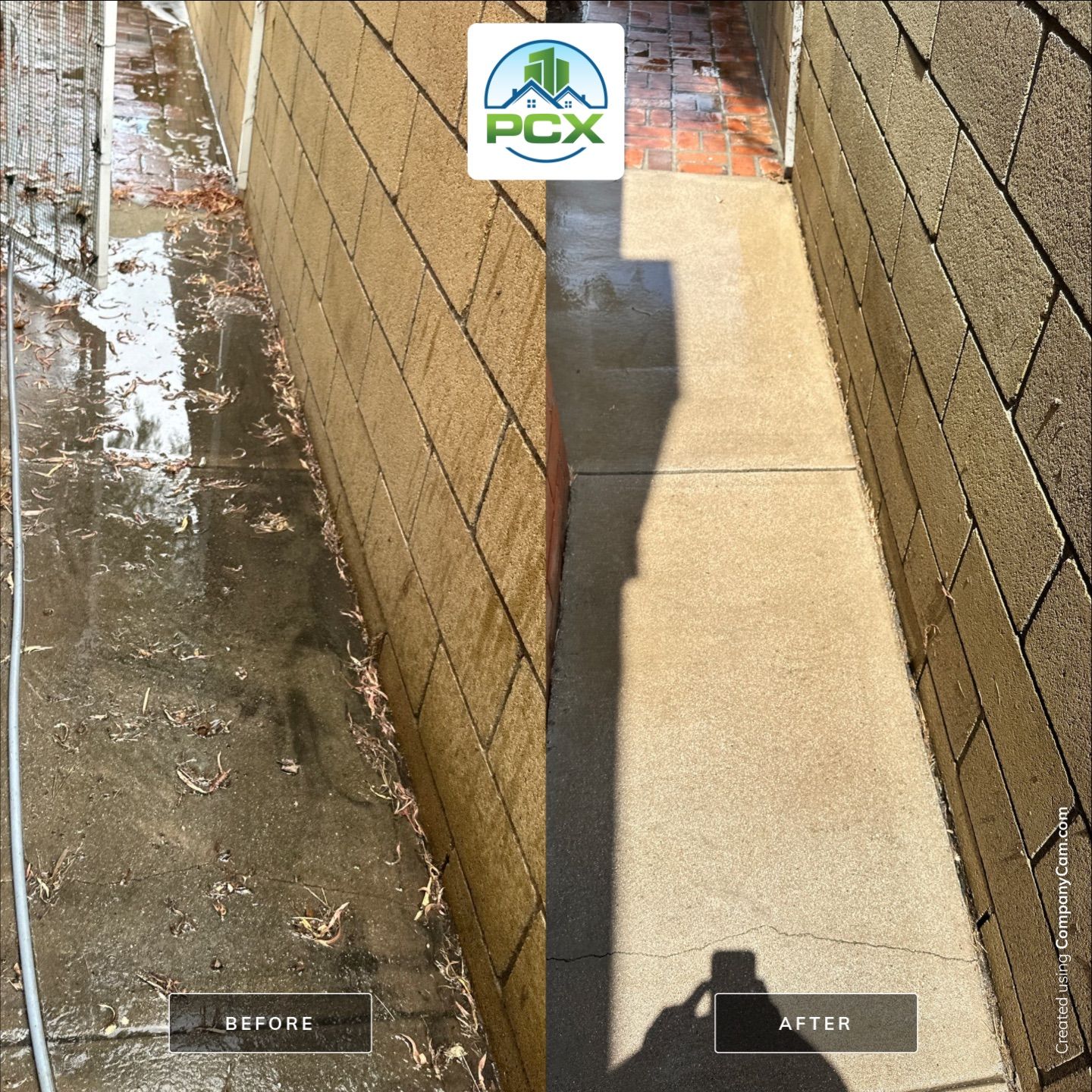 House Wash and concrete cleaning in Fountain Valley by Property Cleaning Experts, LLC