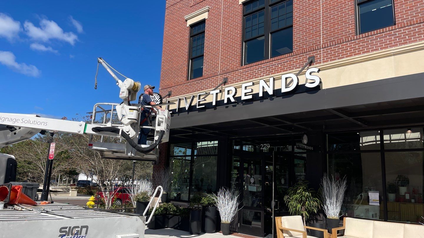Live Trends Channel Letters by SignCrafters