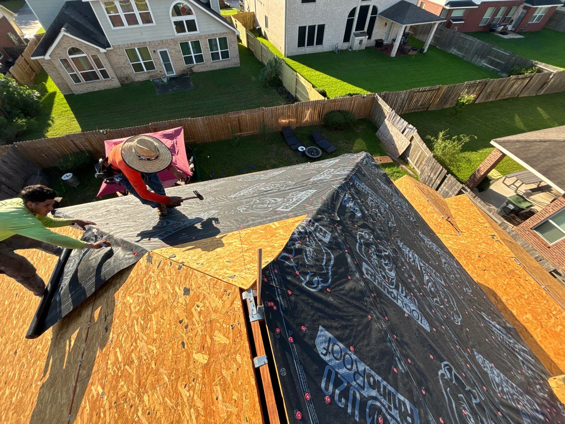 Residential Roofing Installation using Owen's Corning Duration (Lifetime) Shingles by Roof Repair Company