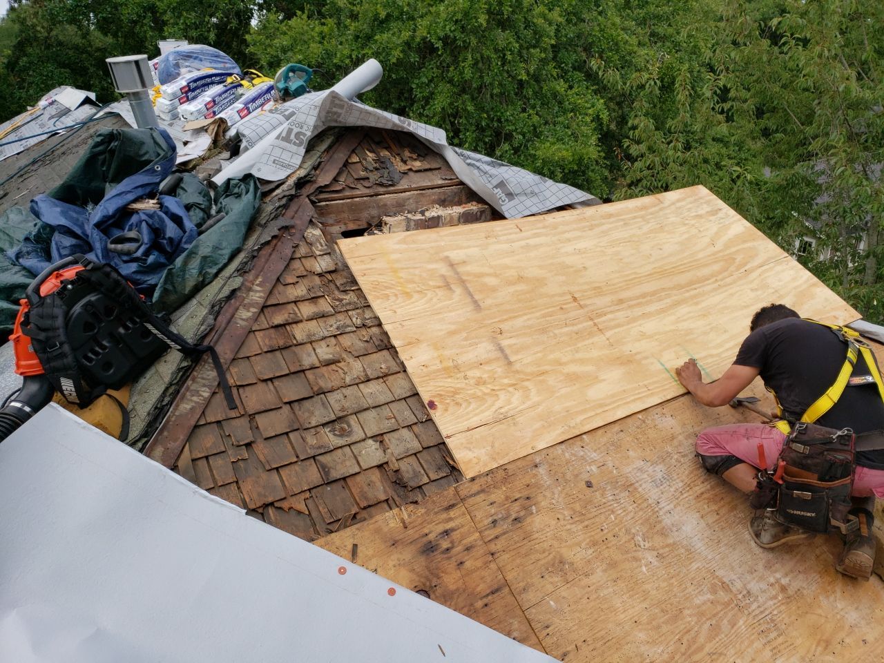 Residential Roofing Installation by American Roofing & Construction LLC