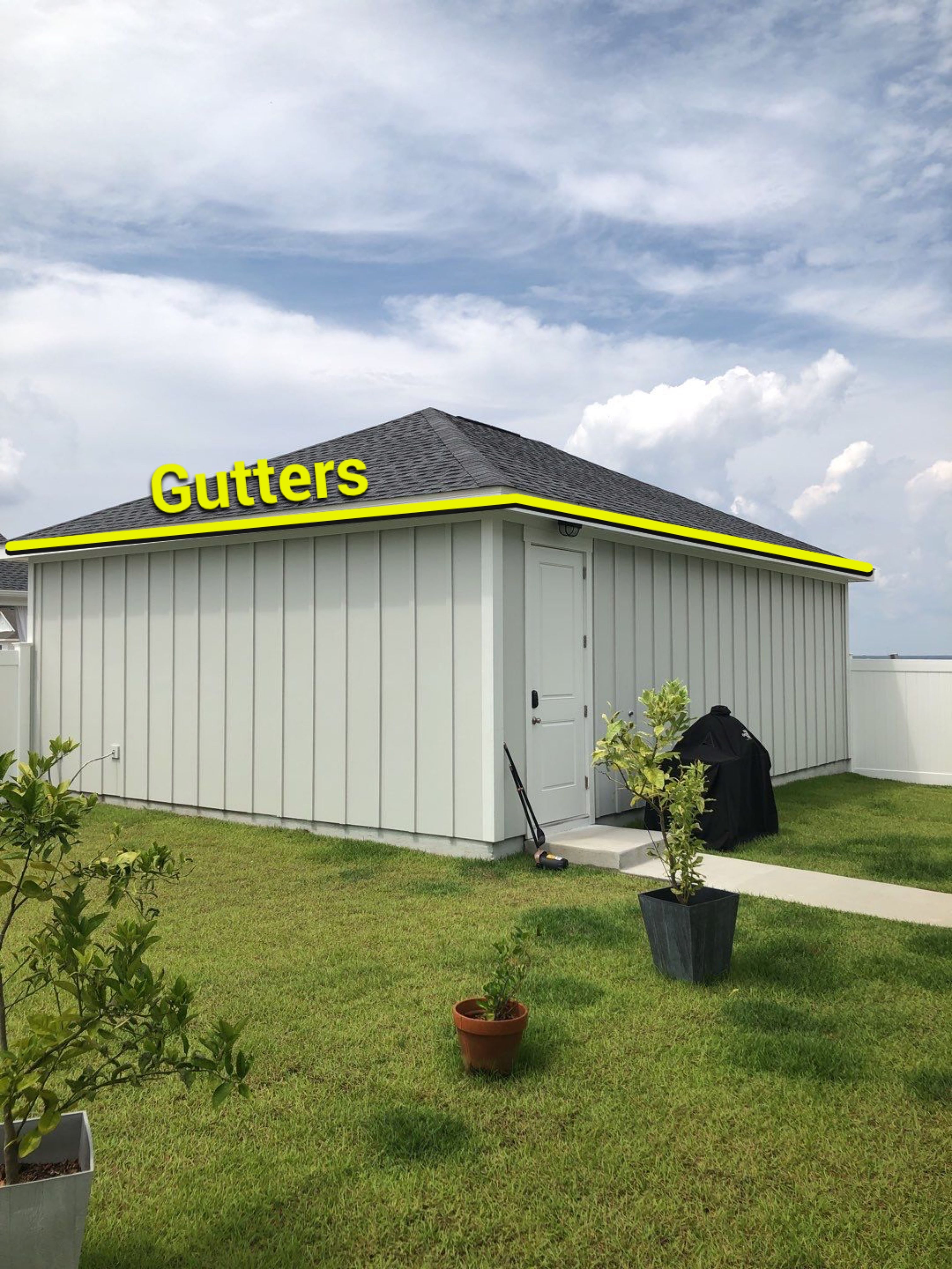 Seamless Gutter Installation using White K-Style Gutters by Gutter Professors