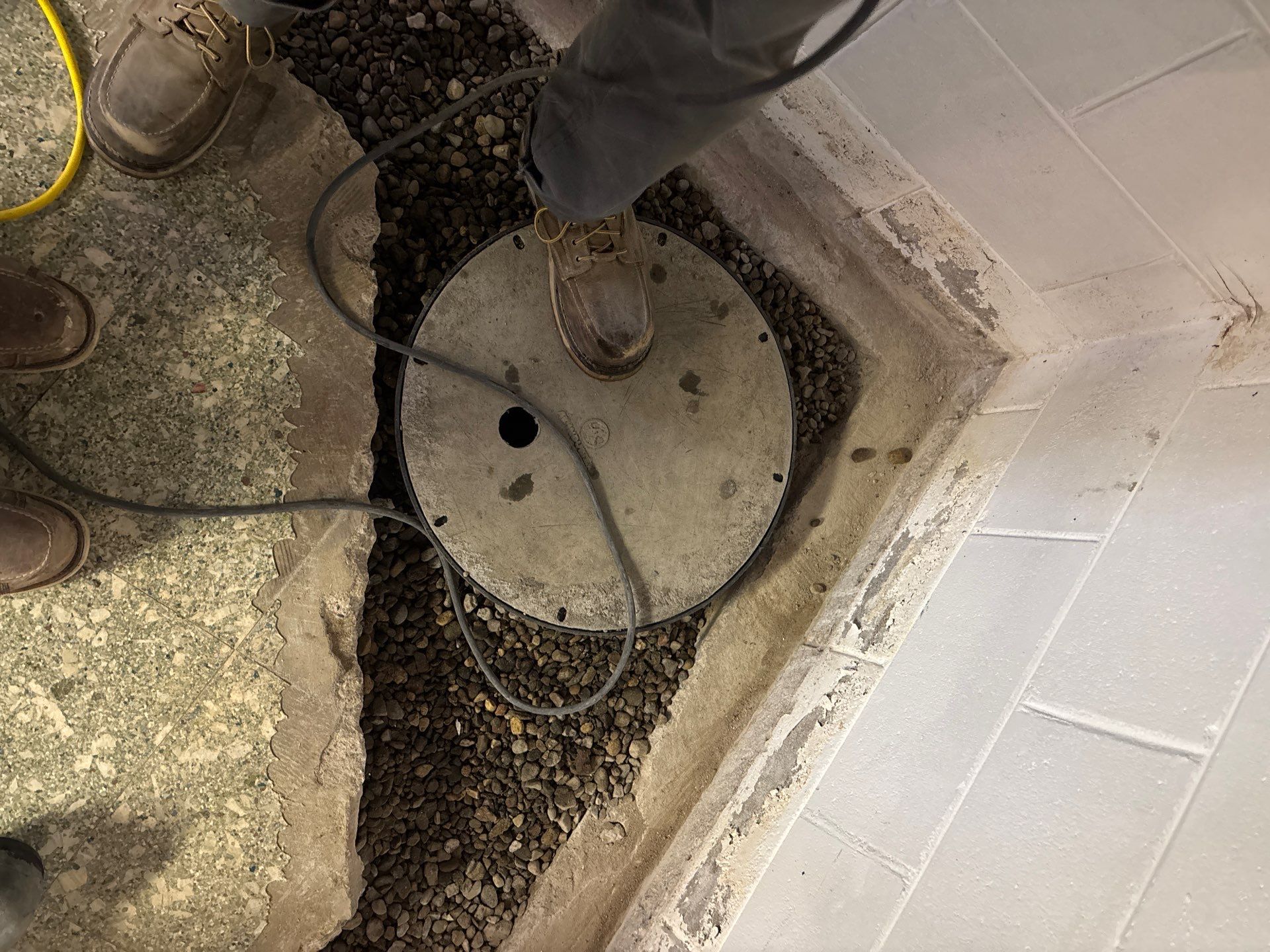 Drain Tile in Roseville for Carston by Waterproofing Northeast