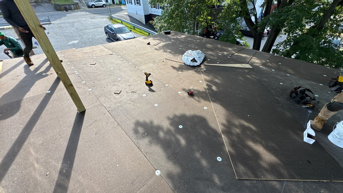 EPDM Flat Roof Installation with ISO Board on Existing Structure by Sensible Home Solutions