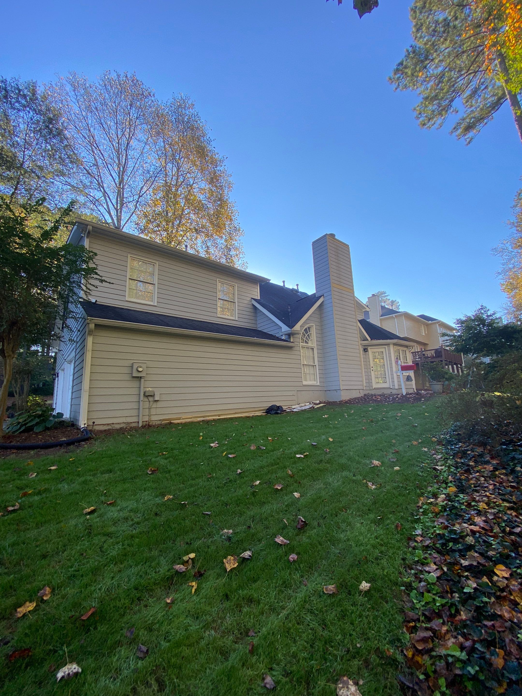 Full Exterior Home and Detached Garage Painting in Kennesaw by Swift Home Renovations 