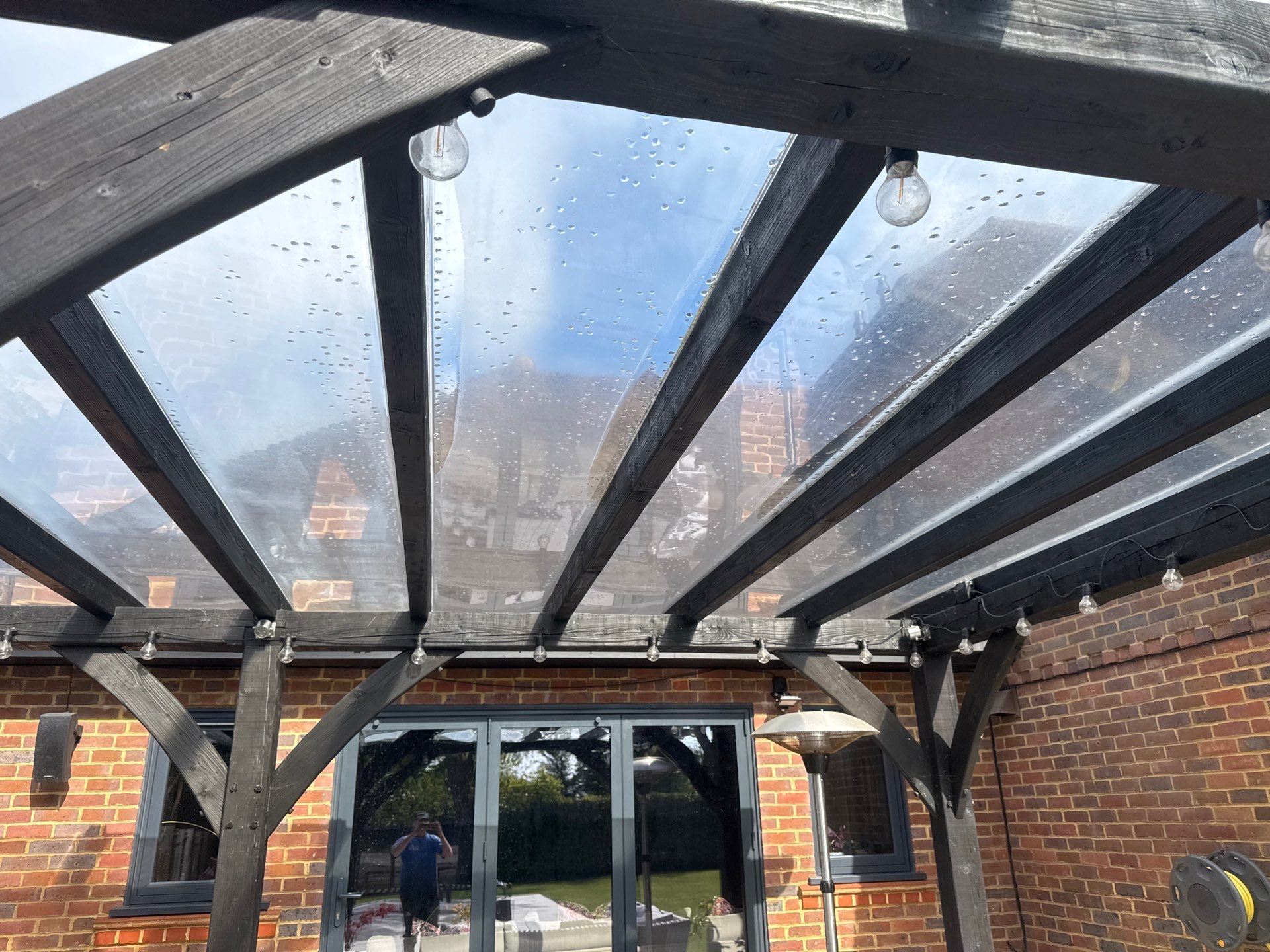 Patio and Pagola clean by Ges Exterior Cleaning ltd