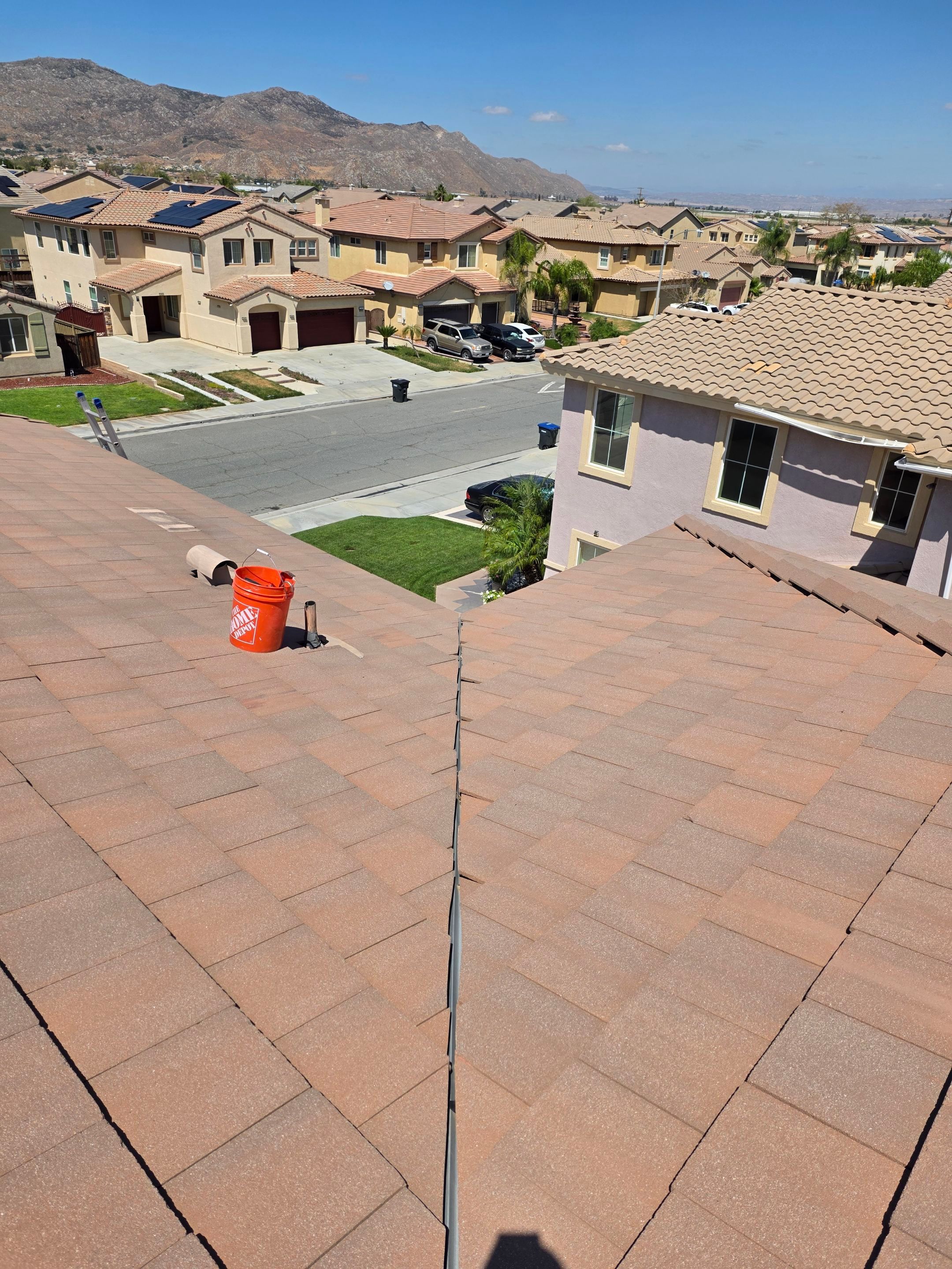 Complete Concrete Tile Roof Replacement and Solar Integration in San Jacinto by Reliable Roofing San Diego Inc.