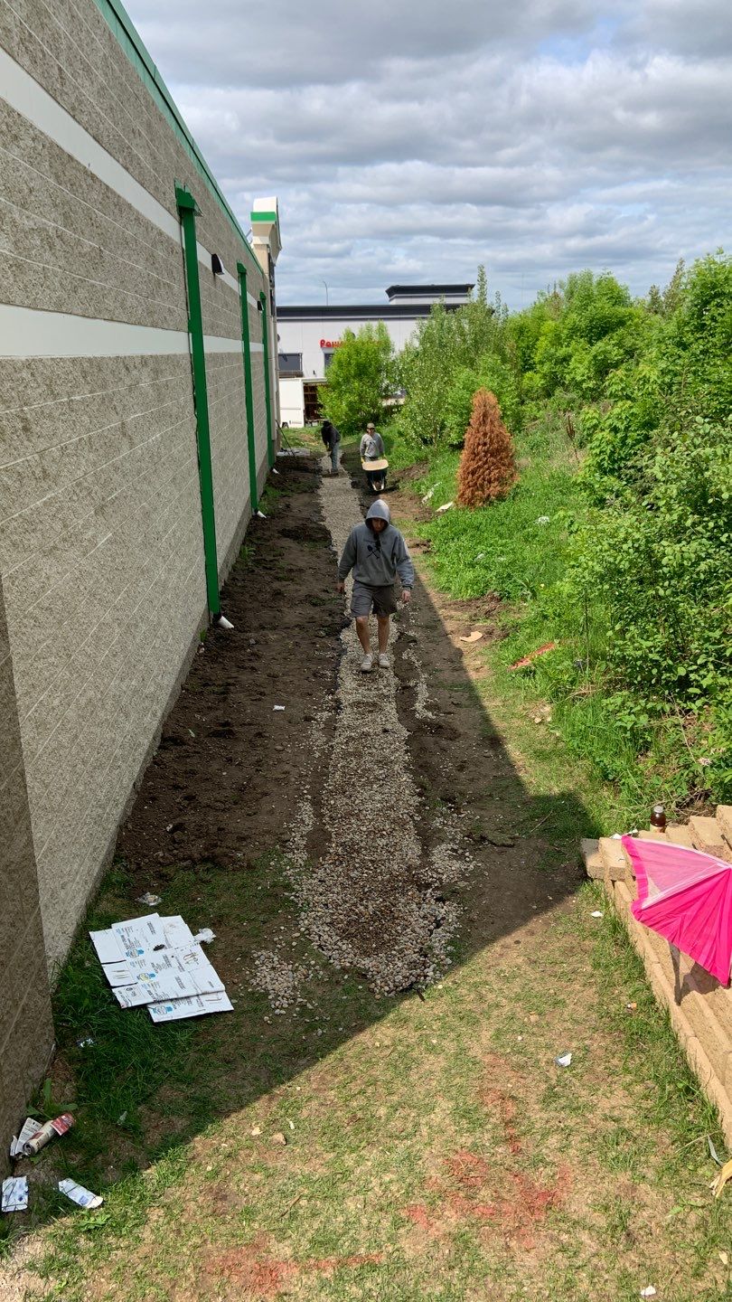 French Drain Installation – Fridley Dollar Tree by Waterproofing Northeast