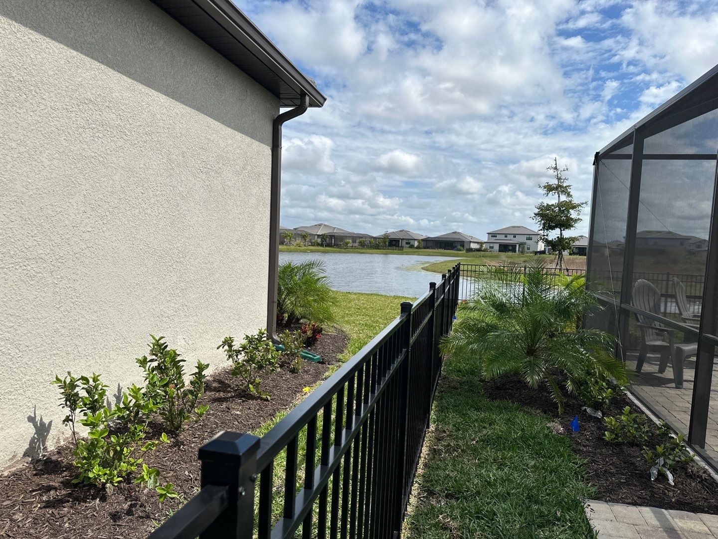 Aluminum Fence Installation using Black 3 Rail Aluminum Fence by Asap fence and gates, LLC