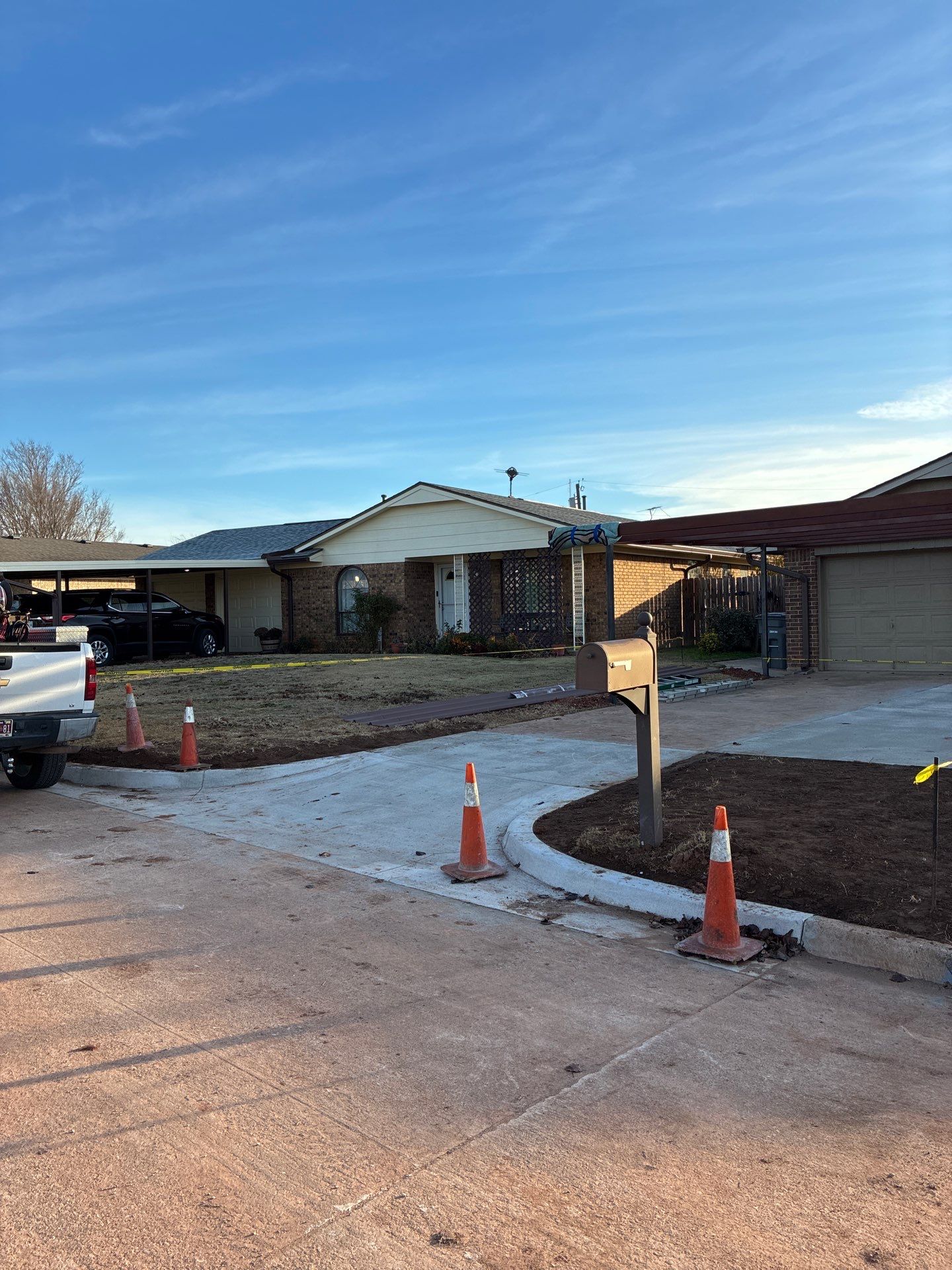 Concrete work and Carport Install by Clays Services Inc