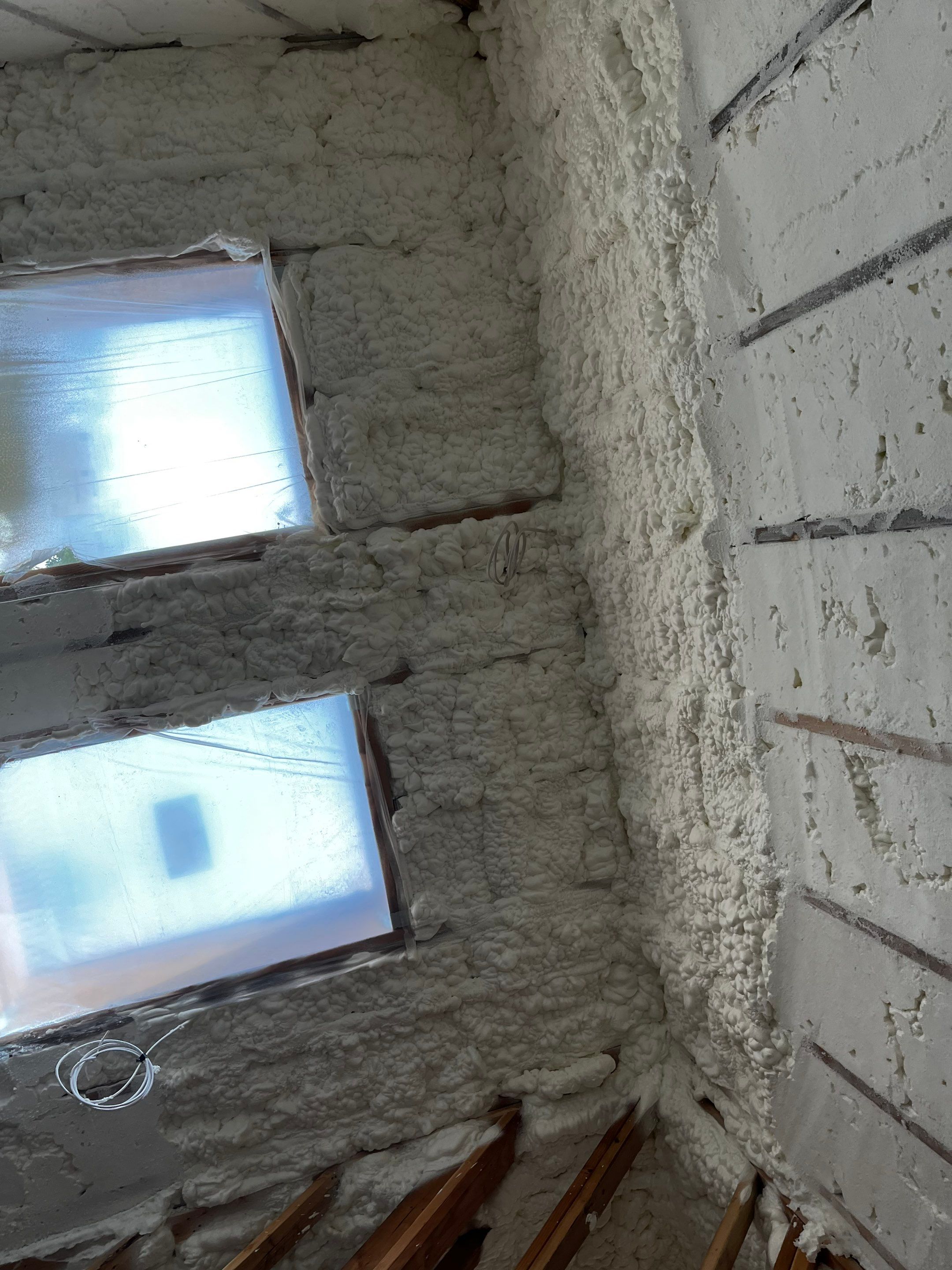 New Home Construction using open cell spray foam by NYS Foam & Energy