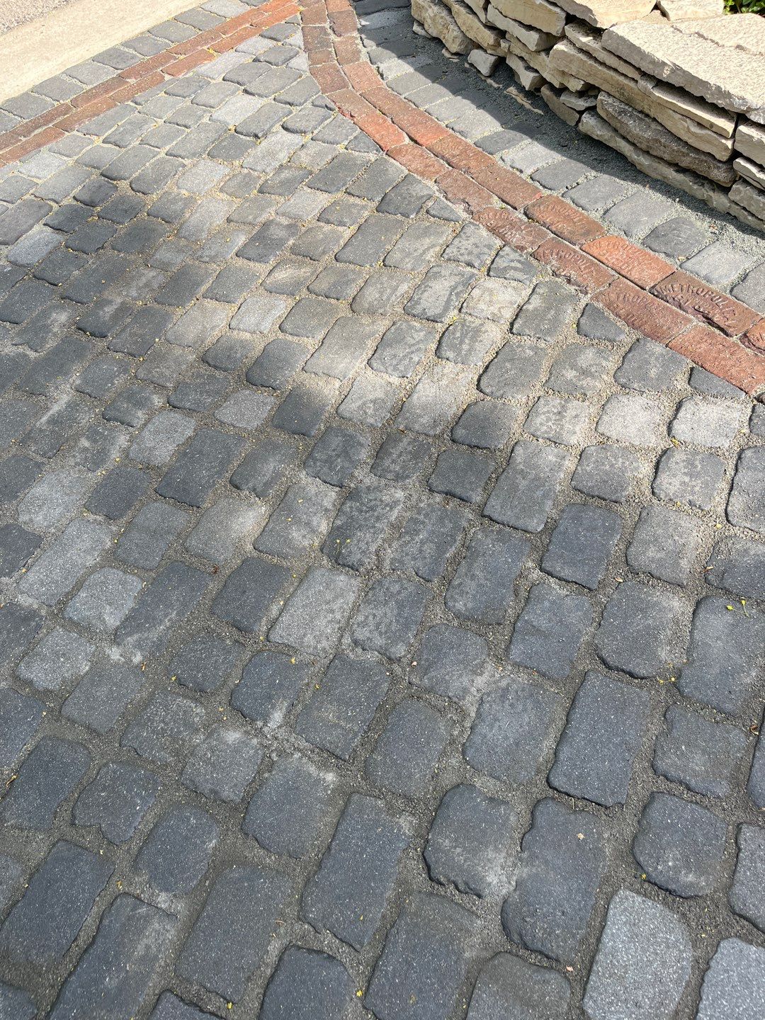 Glencoe, IL brick paver clean sand seal, repair, and reseal by Northern Power Washing LLC.