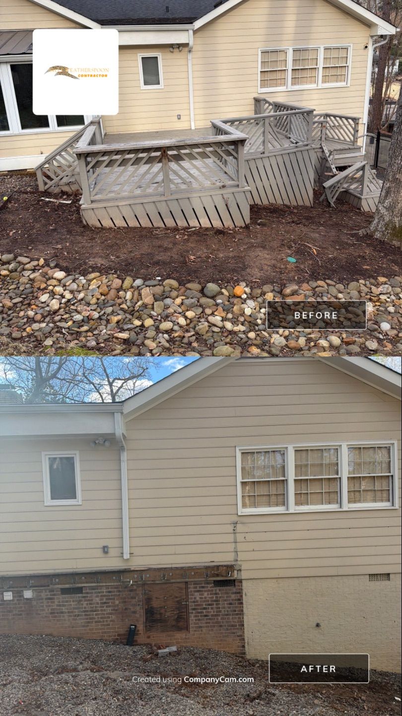 New Deck Construction & Site Improvements by Billy Weatherspoon Contractor