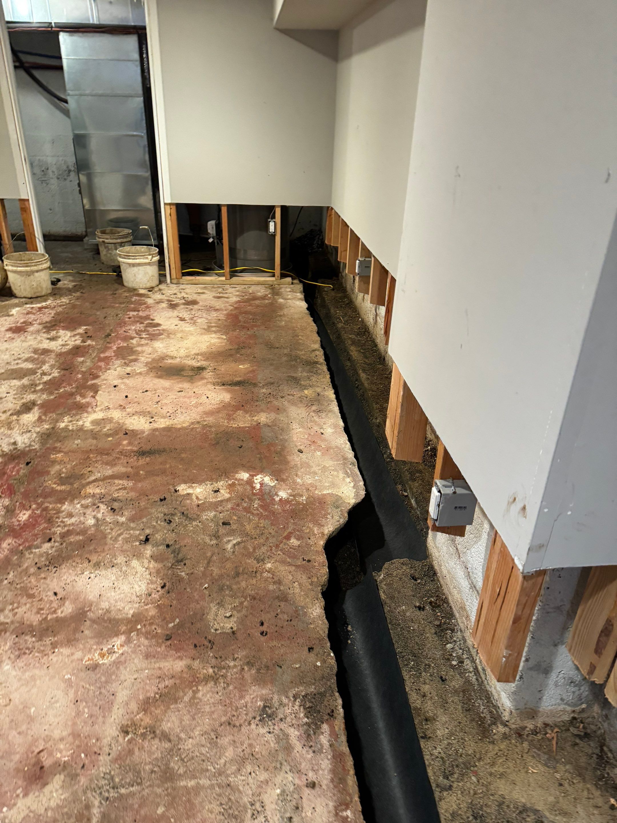 Interior French Drain Livingston NJ by Pure Service Pro, LLC 