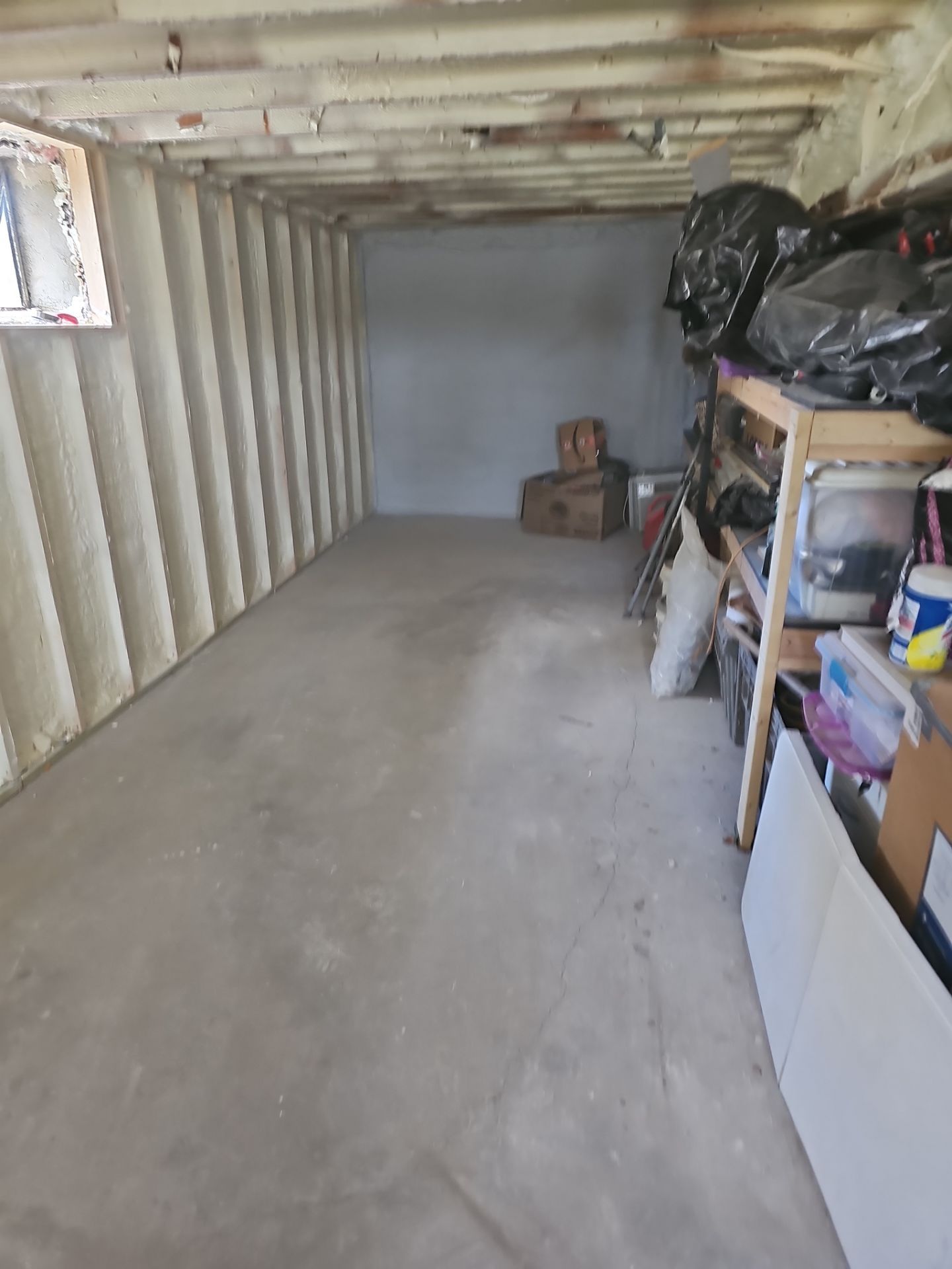 Basement Exterior Walls using Closed Cell Spray Foam by NYS Foam & Energy