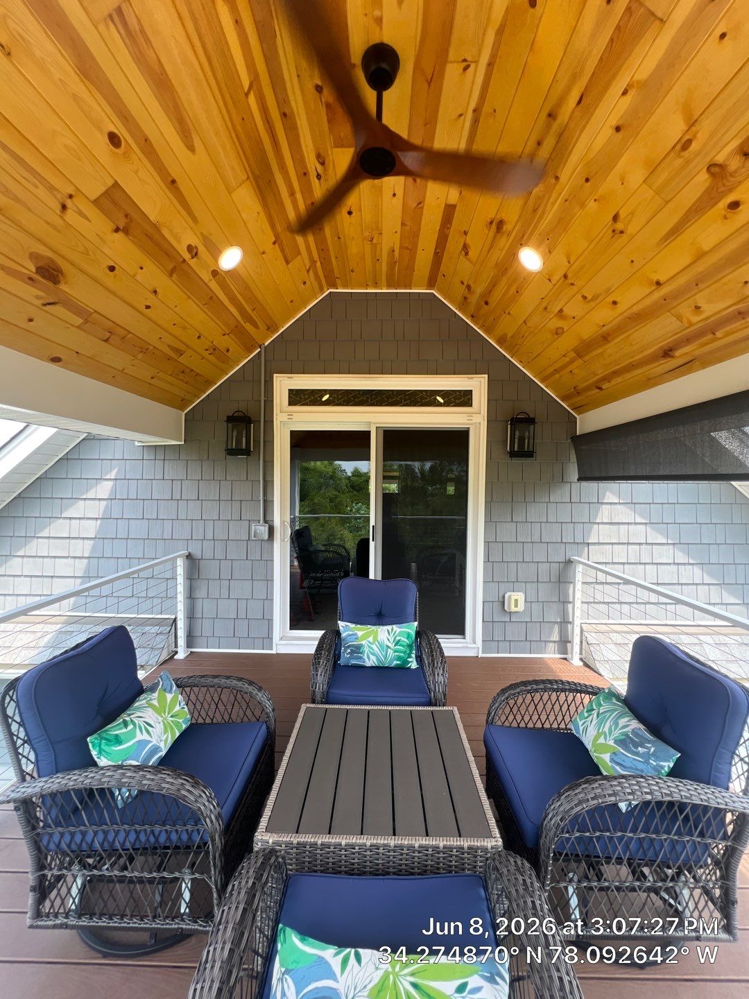 Two-Story Elevated Porch and Deck Construction in Leland, NC by RGR Construction and Roofing, LLC