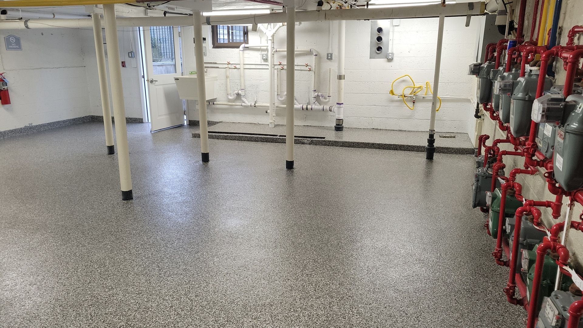 Laundry Room Floor Coating using Penntek- Silver Creek by Spectrum Painting, LLC