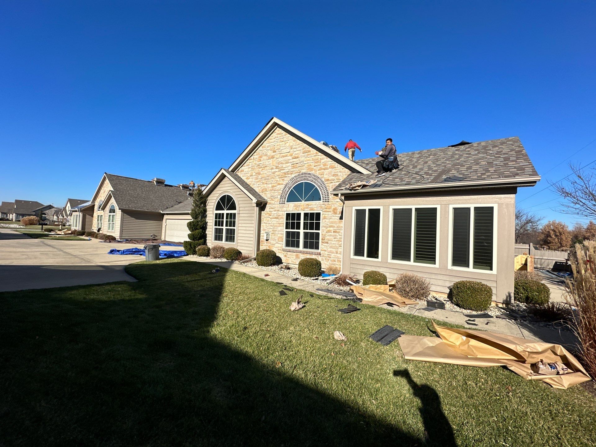 Installation of New Roof by H&F Exteriors
