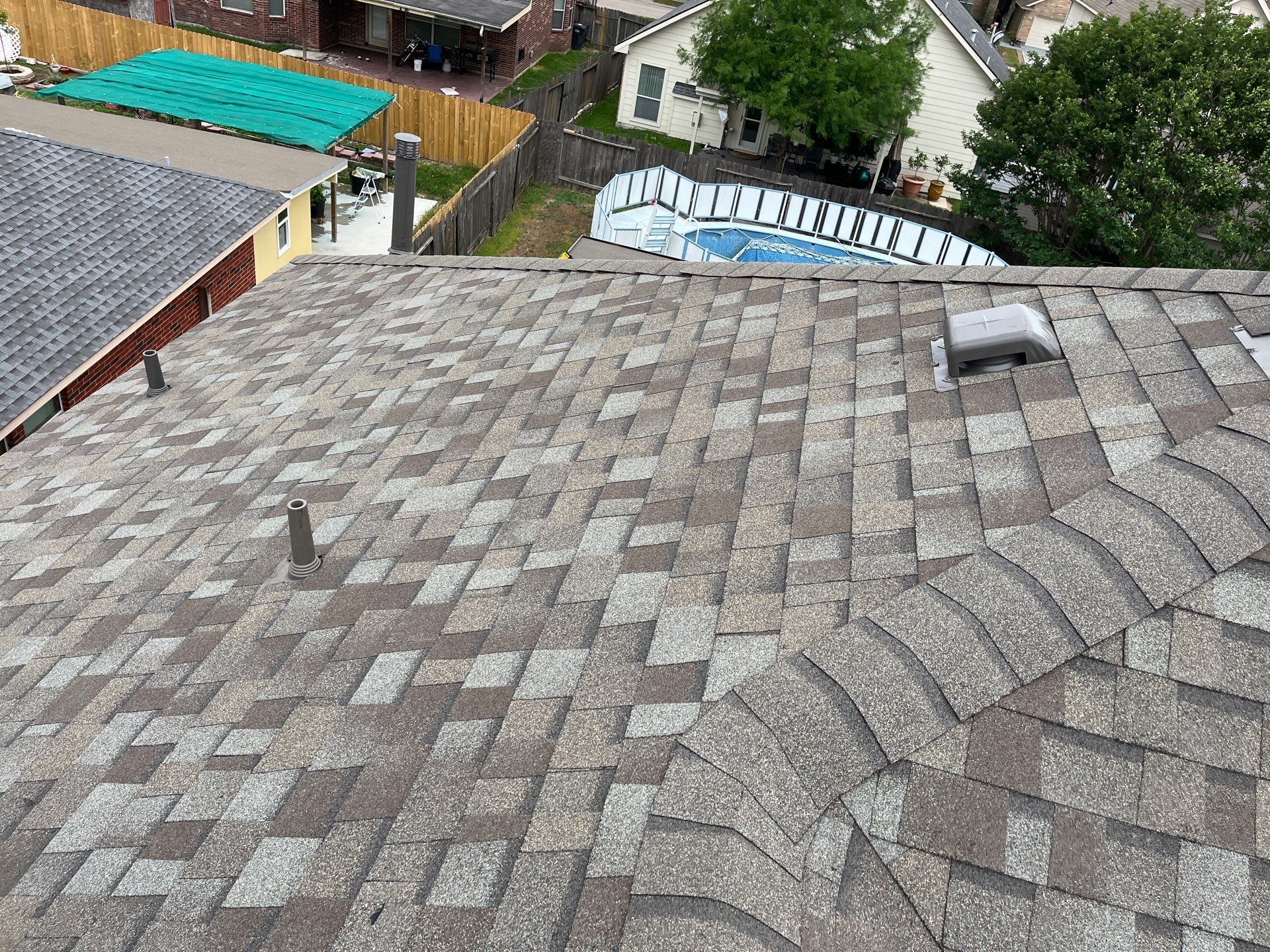 Residential Roofing Installation using Owen's Corning Duration (Lifetime) Shingles by Roof Repair Company