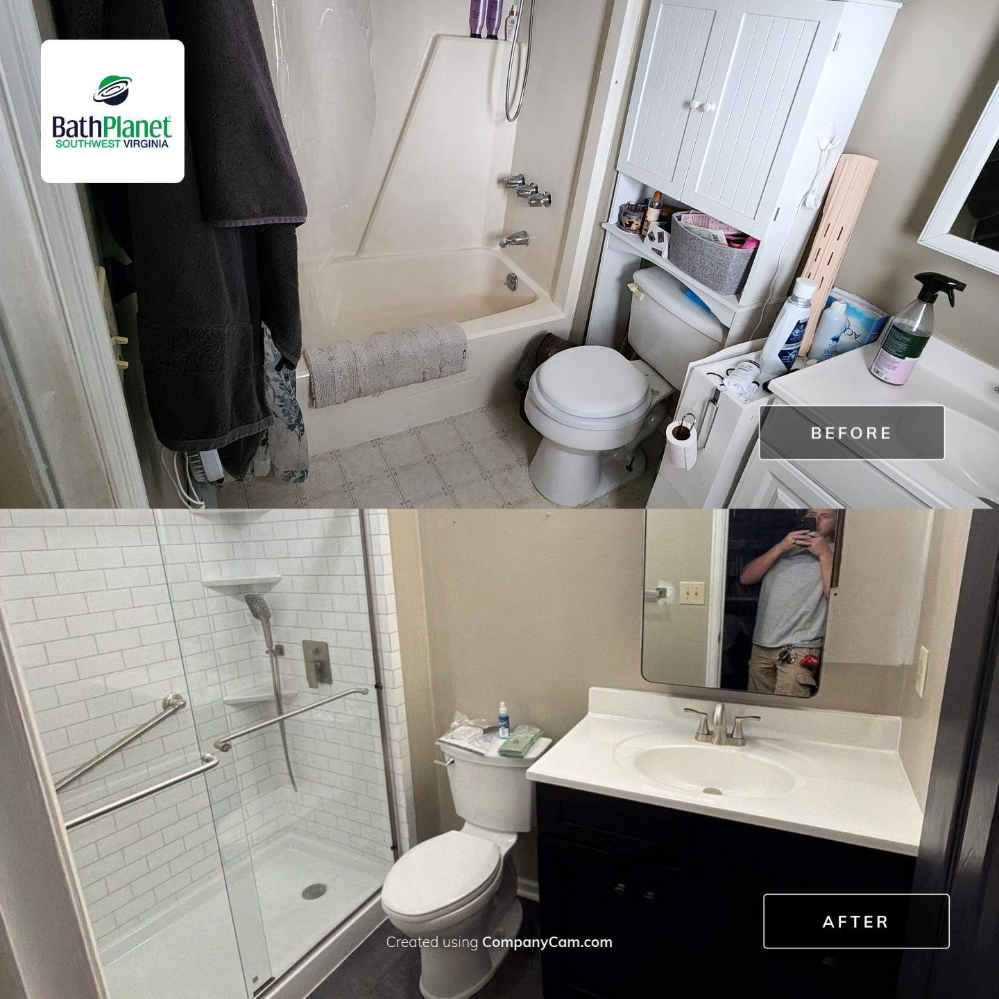 Tub to Shower by BathPlanet SW Virginia