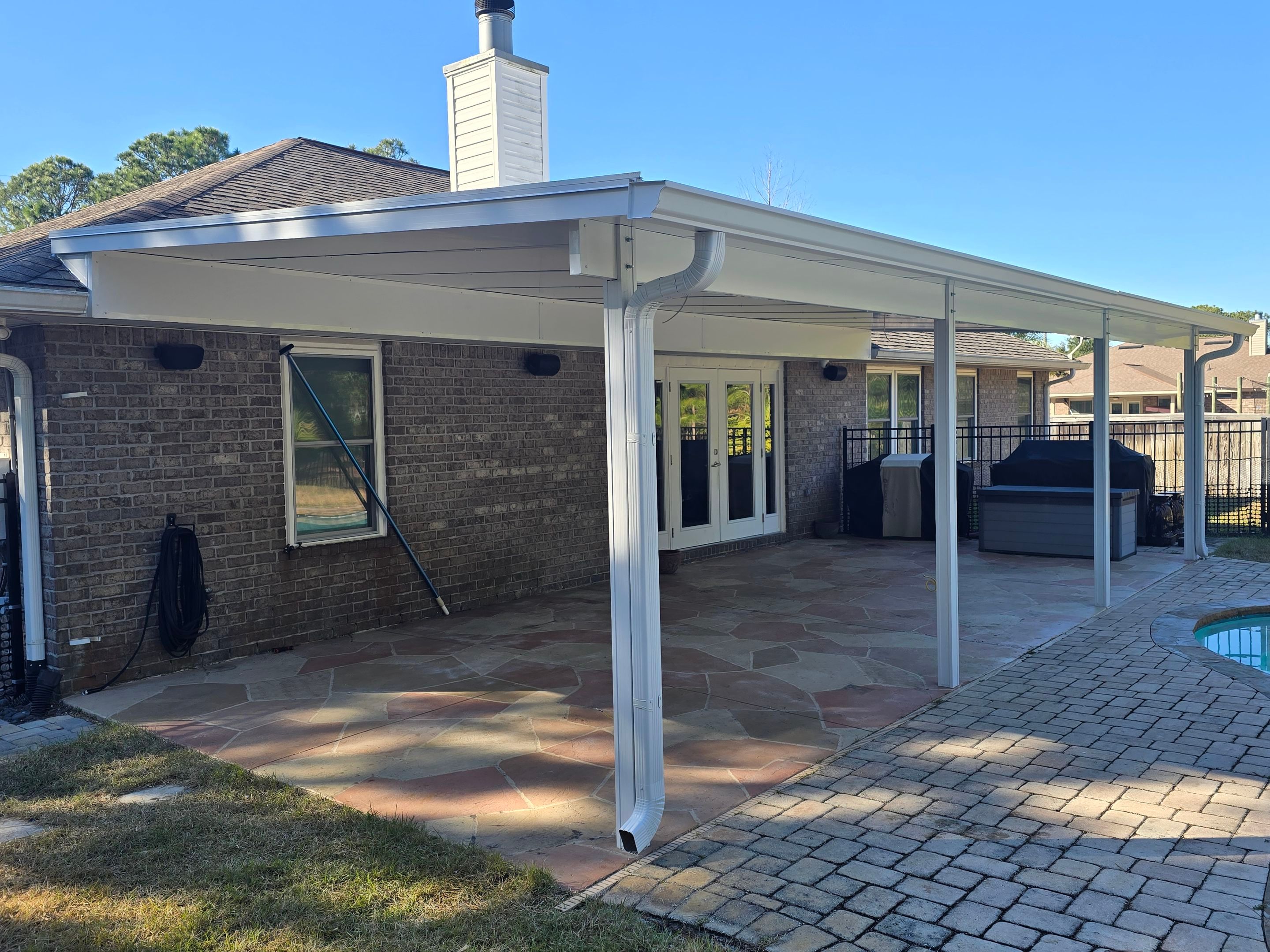 Navarre Poolside Patio Cover by Titan Sunrooms