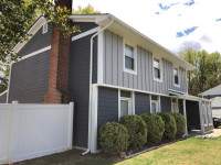 Siding Installation using JH Batten Smooth and JH Select Cedarmill Eased Edge by ExteriorPros