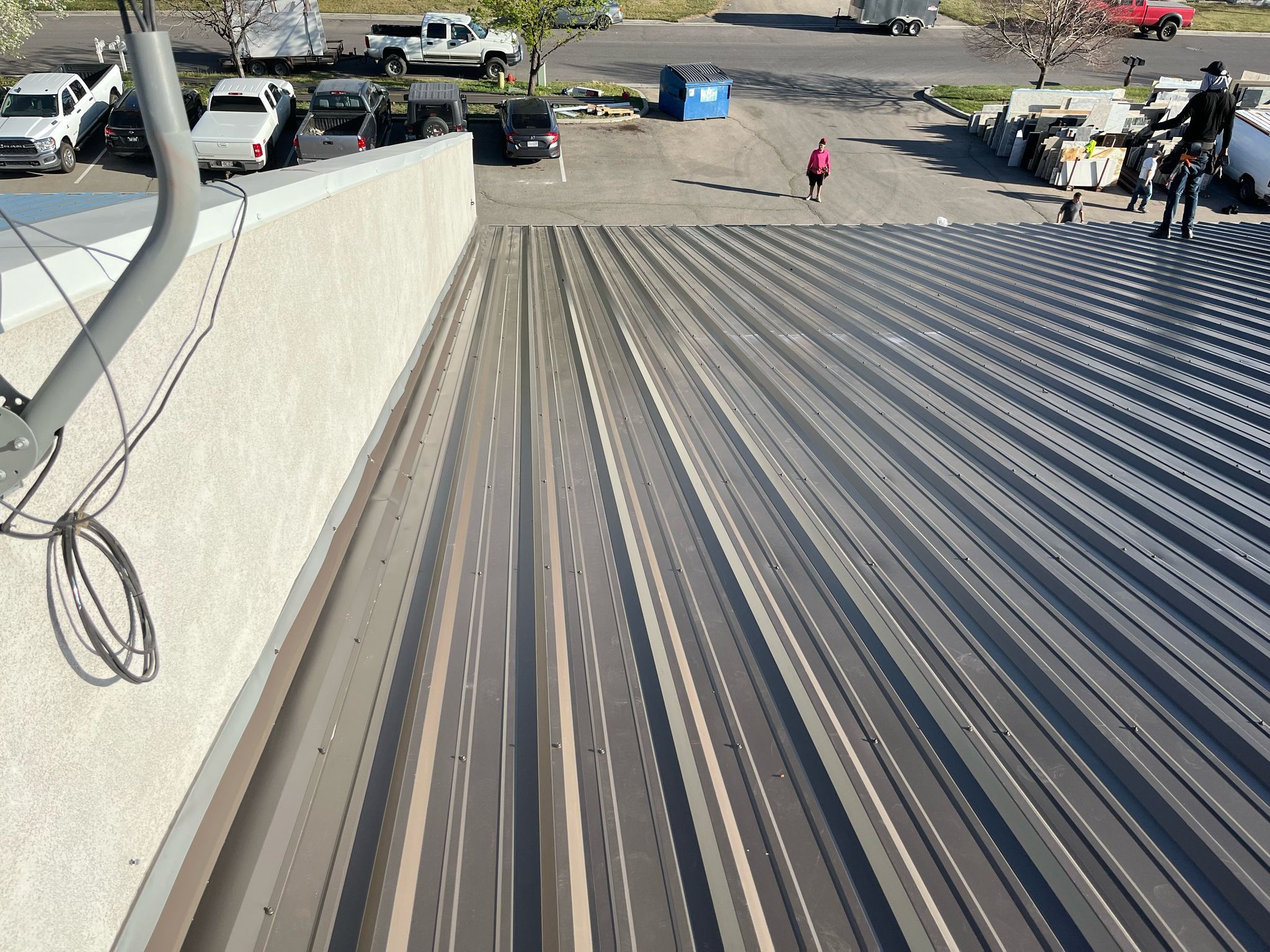 Commercial Roof Replacement – PBR Metal Panels After Hail Damage by ASAP Roofing & Exteriors