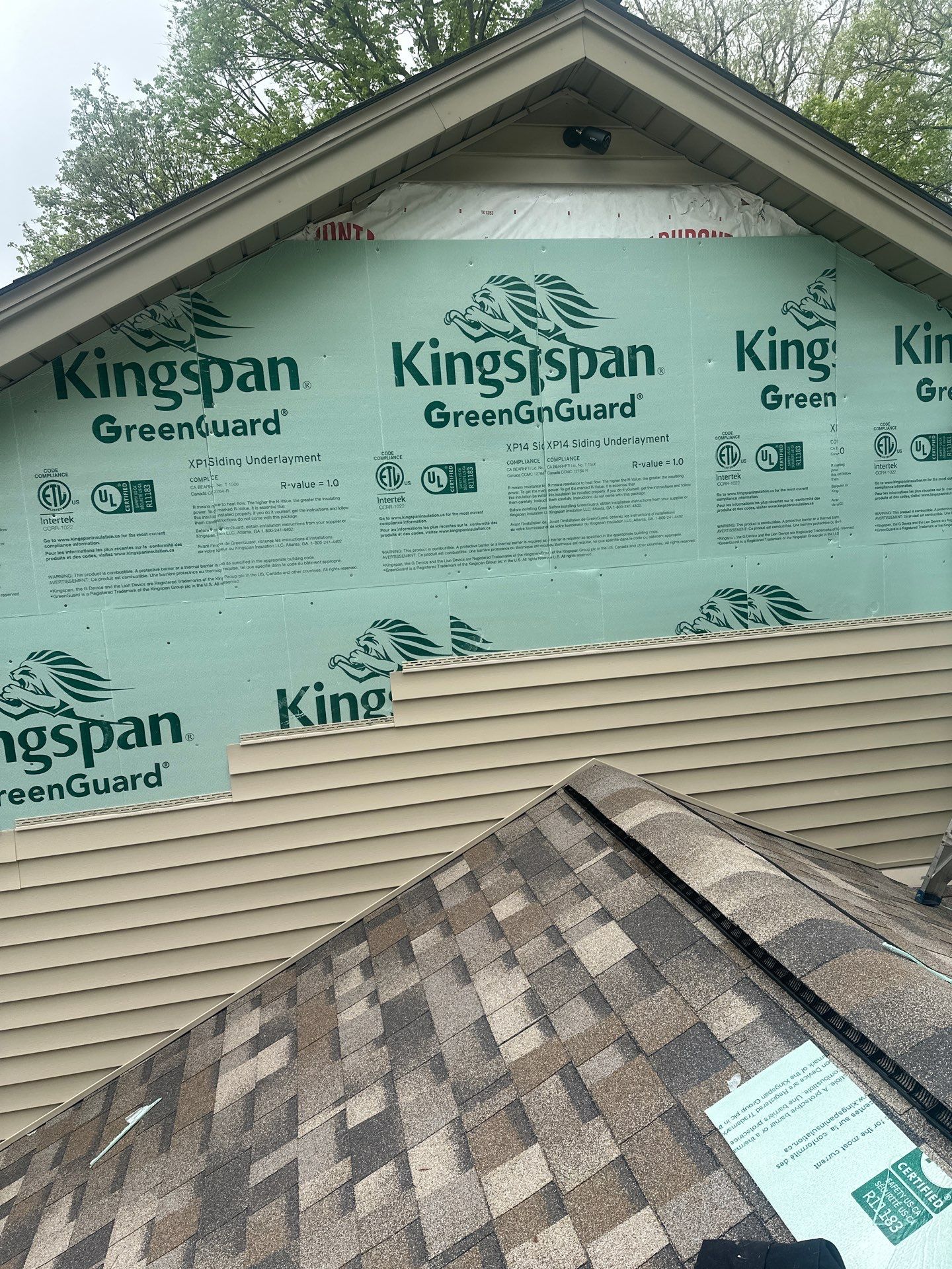 Roof Replacement using Owens Corning Sand Dune by 180 Contractors