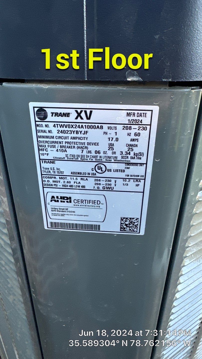 2 Trane XV20i Split System Install by Nick's Mechanical LLC.