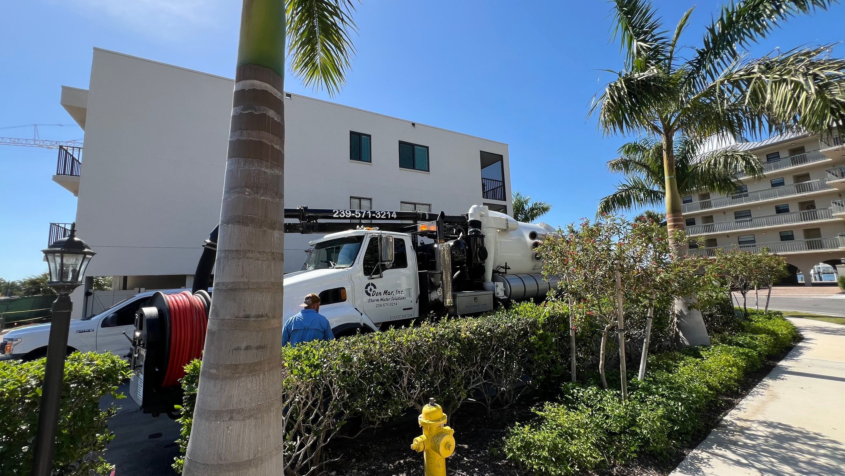 Naples Condo Catch Basin Cleaning by APS Power & Water