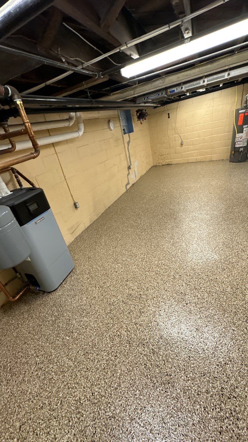 Shoreline Basement Project in Pittsburgh by Floors in a Day, Inc