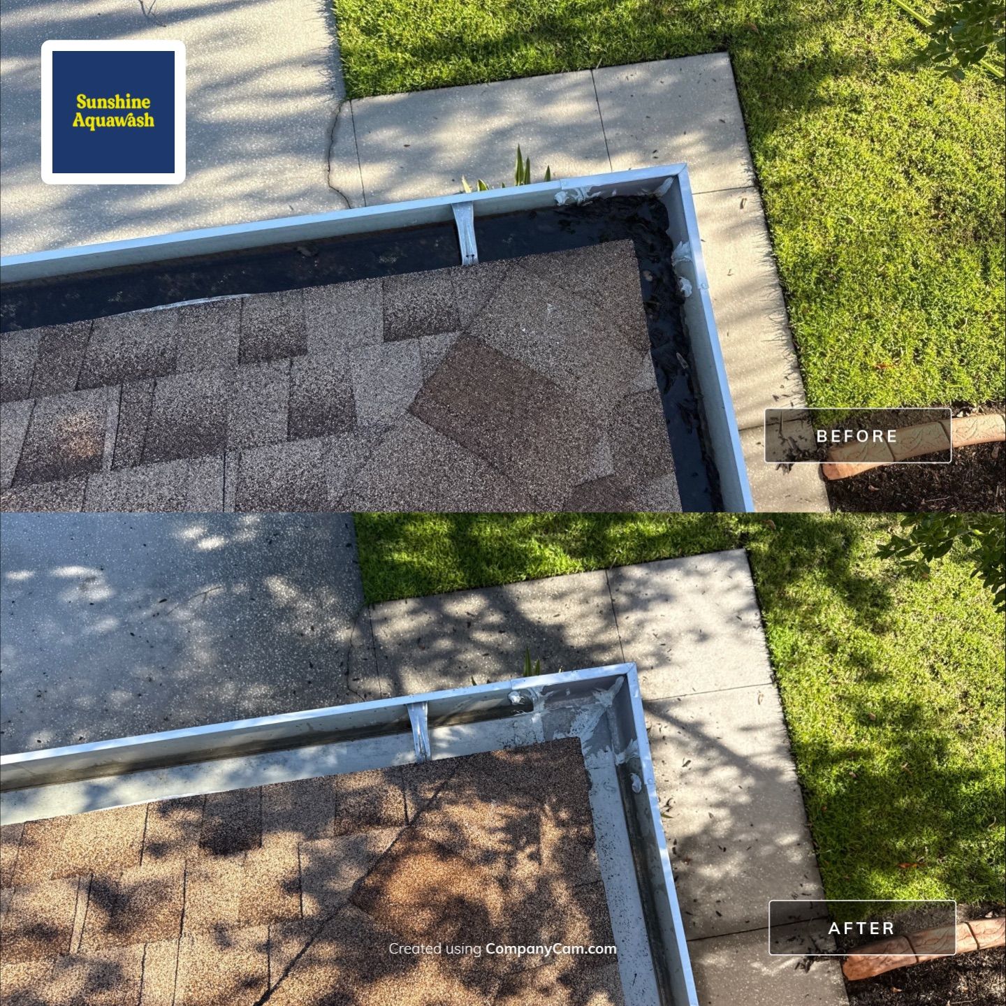Gutter Cleaning Project – Oakley Place Community, Ellenton, FL by Sunshine AquaWash