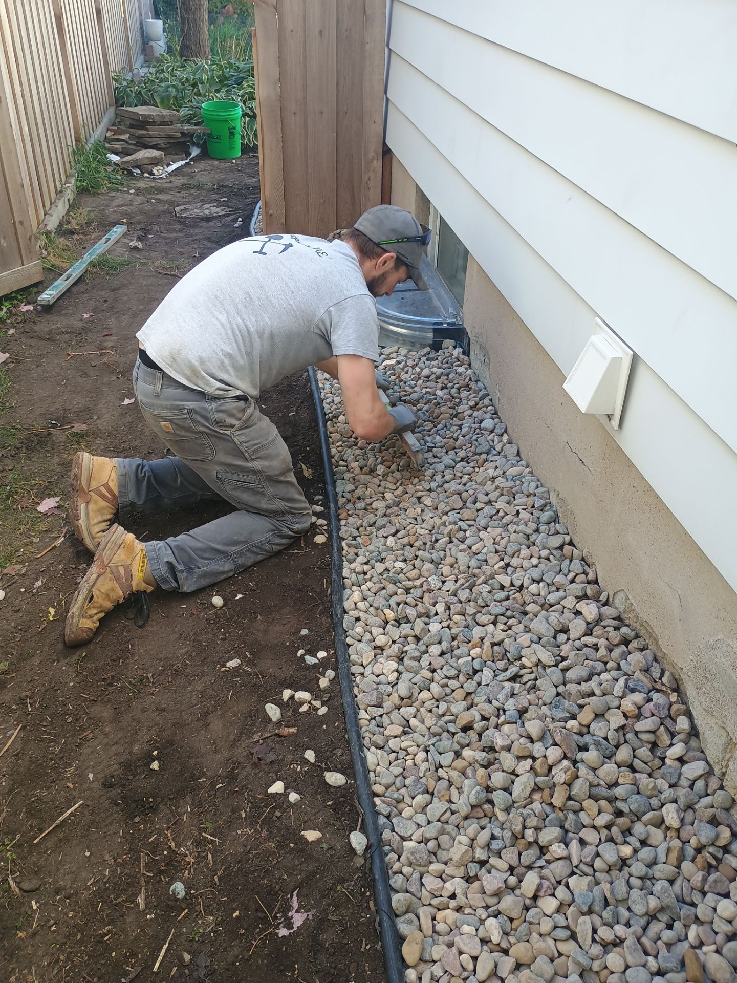 French Drain Installation for Michael by Waterproofing Northeast